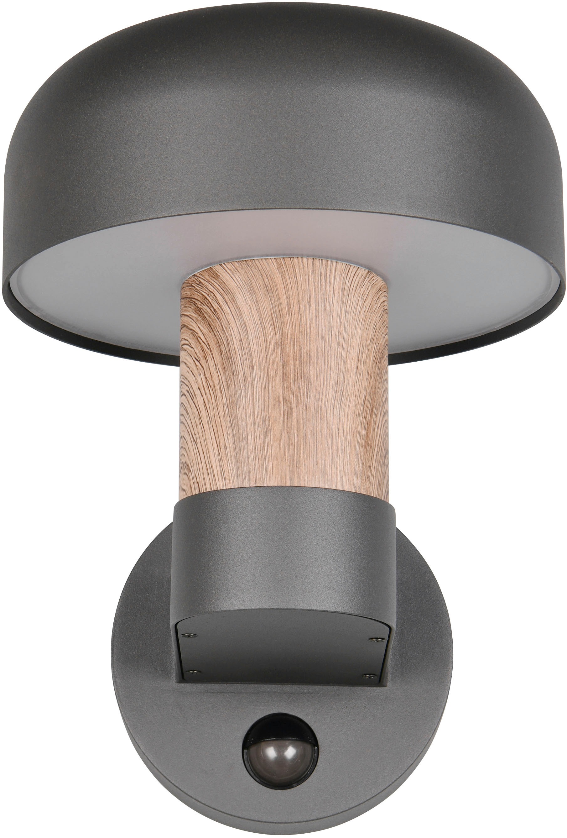 TRIO Leuchten Außen-Wandleuchte »FRASER, Fassadenbeleuchtung Laterne Pilzform, exkl 1x E27 max 10W IP54« E27 1 Stk. warmweiß - kaltweiß Hauswand Leuchte aus Druckguss Aluminium mit Bewegungsmelder