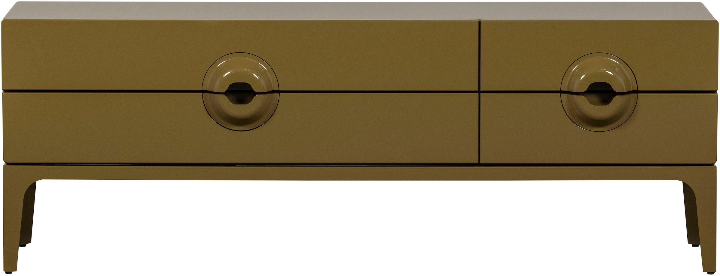 WOOOD Lowboard »Merge mit Eukalyptusholz und 4 Schubladen« Eukalyptusholz, Tragkraft 120 kg, Metallbeine