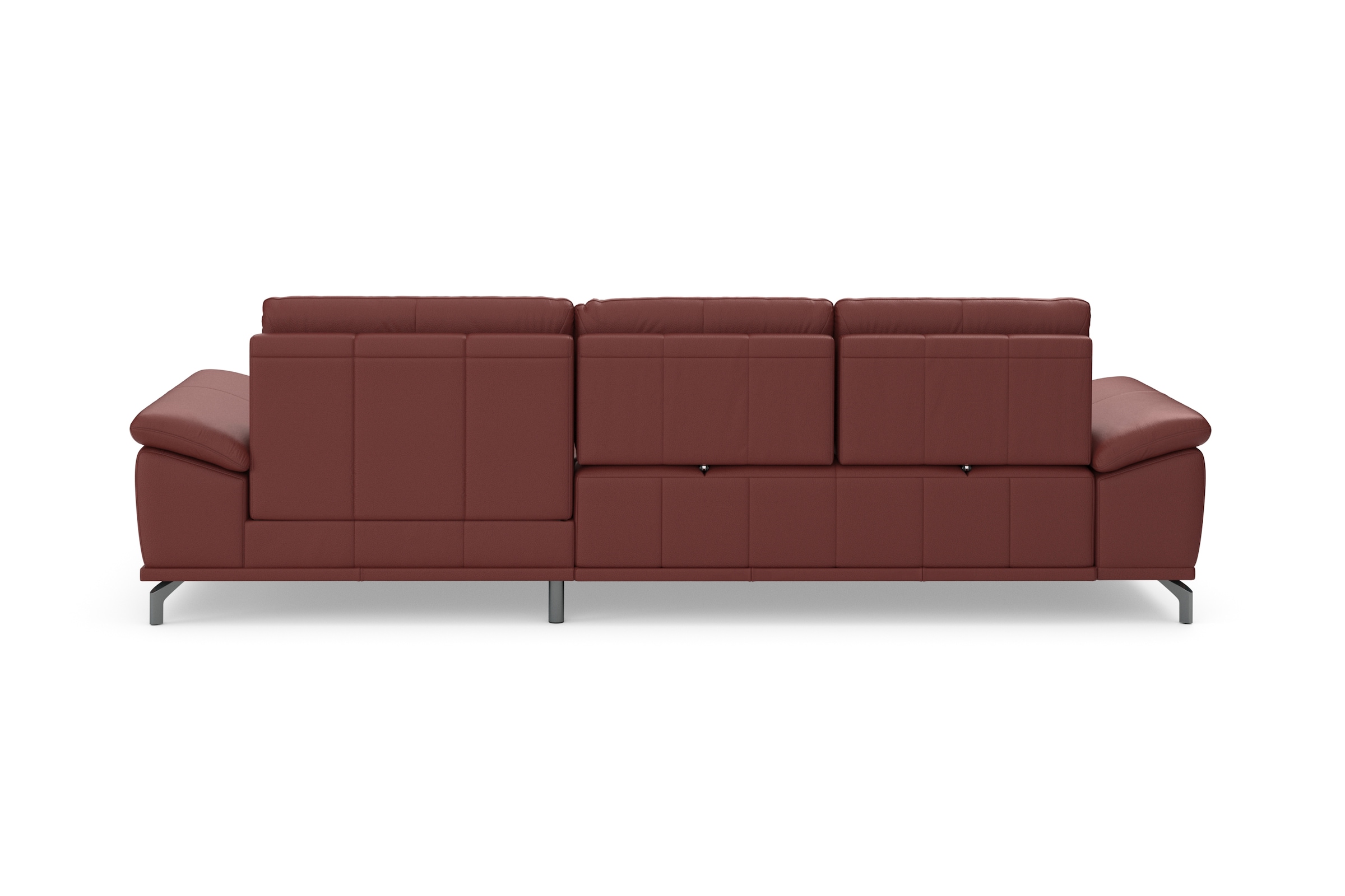 Places of Style Ecksofa Costello, mit Sitztiefenverstellung und Armlehnfunktion, incl. 3 Nierenkissen