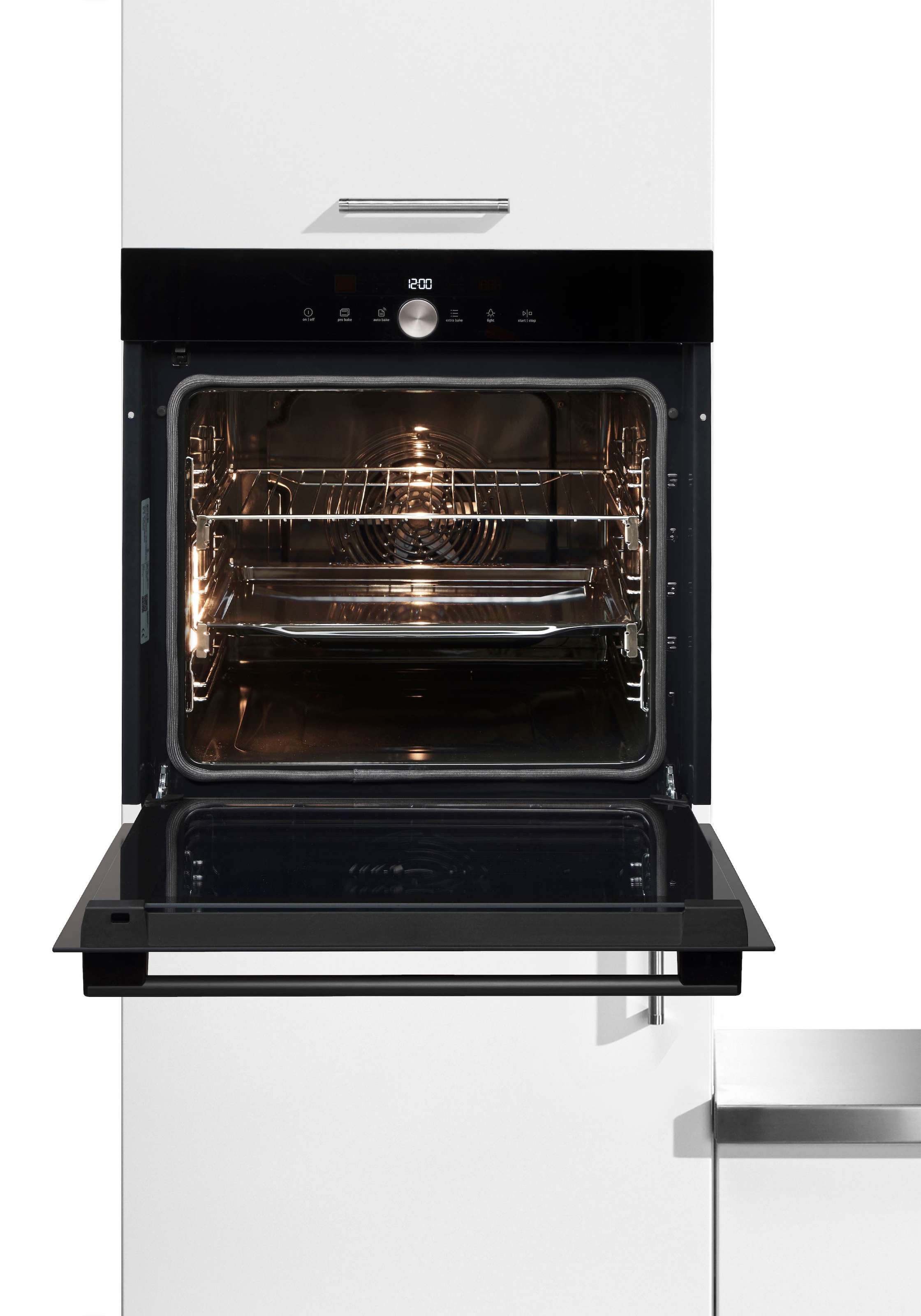 GORENJE Pyrolyse Backofen  »BPS 6747 A09DBGOT«, mit 2-fach-Teleskopauszug, Pyrolyse-Selbstreinigung, Black Design; AirFry-Funktion