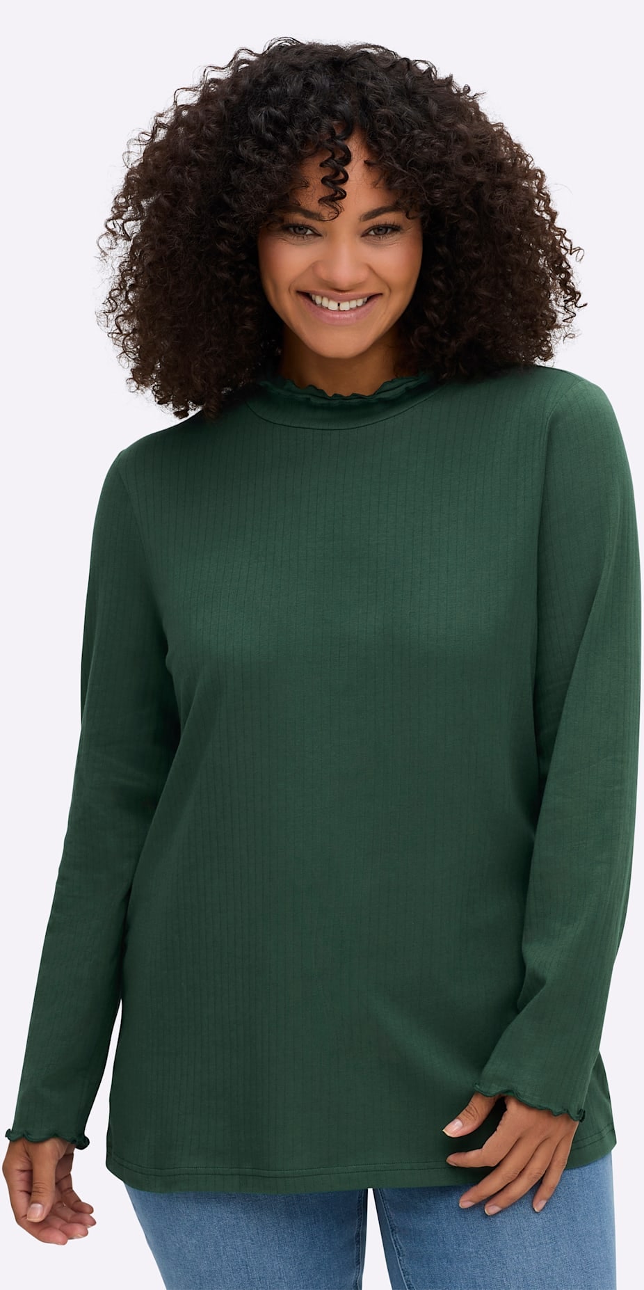 Sheego Stehkragenshirt »Shirtrolli« 1 Stk.