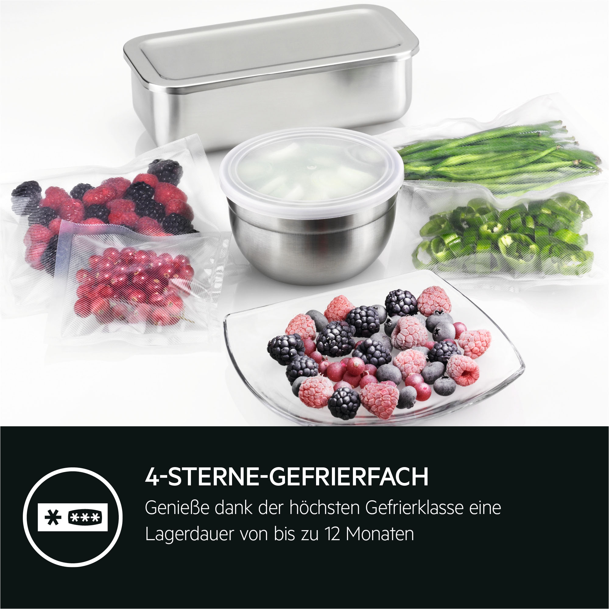 AEG Einbaukühlgefrierkombination 5000 »TSC5S183DF« 176,9 cm hoch 55,7 cm breit LowFrost: Erheblich weniger Eisbildung