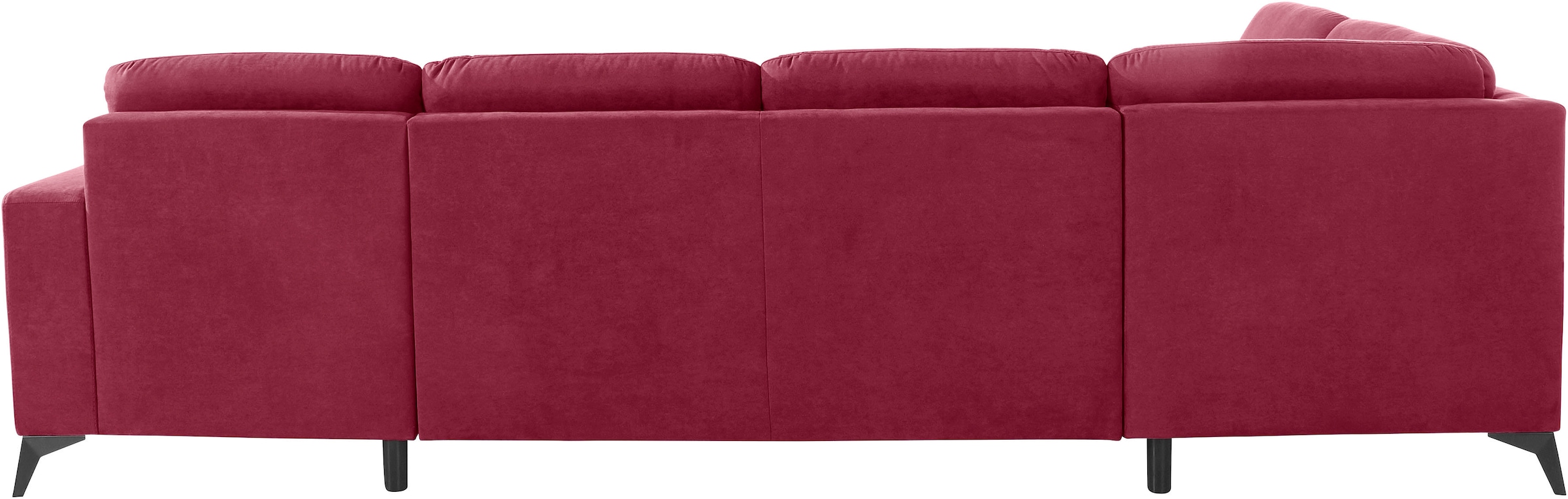 Home affaire Wohnlandschaft »Lolland U-Form« Wahlweise mit Bettfunktion und Stauraum, auch mit abwischbarem Bezug