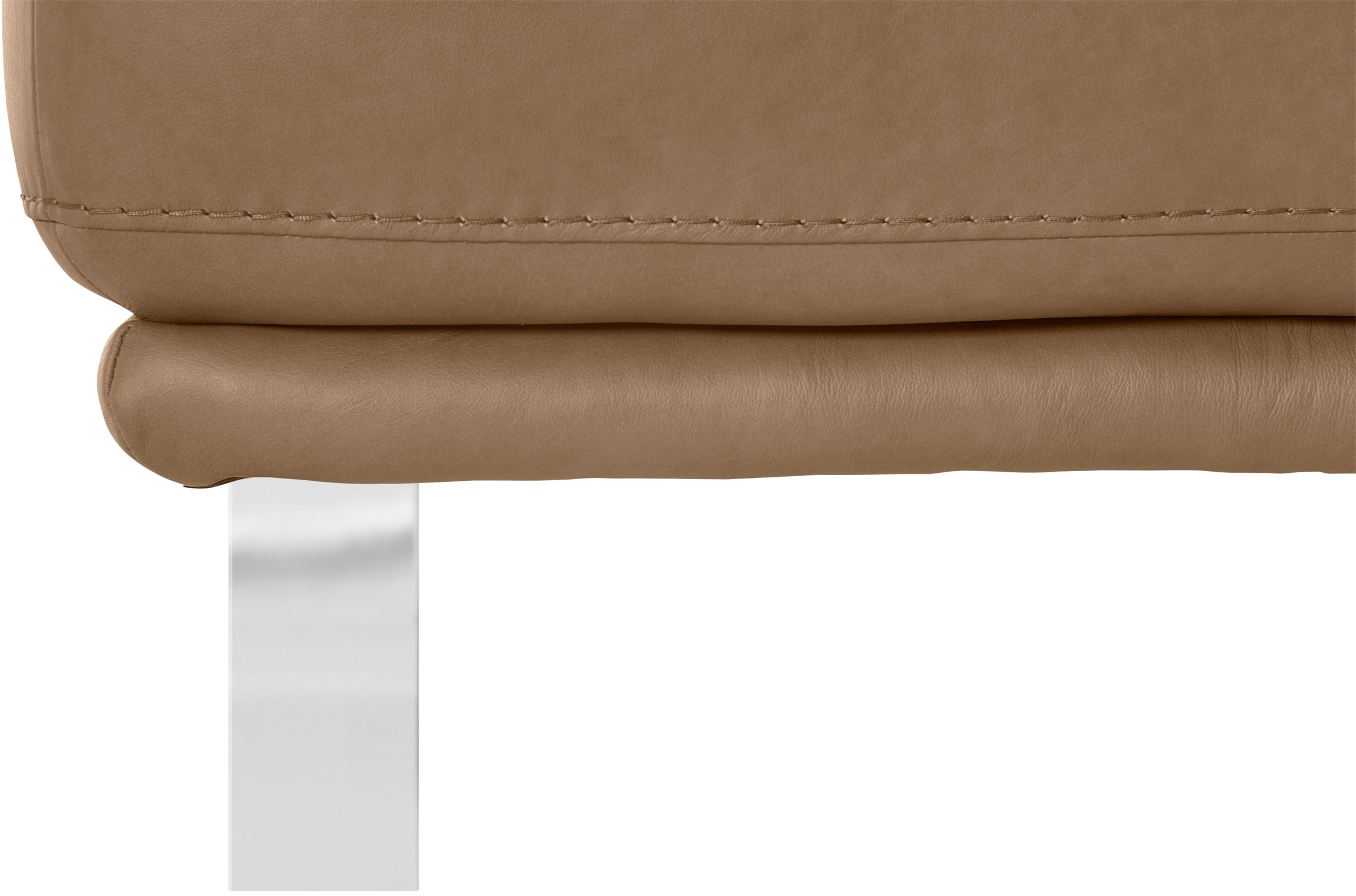W.SCHILLIG Hocker »montanaa«, mit Metallkufen in Chrom glänzend, Breite 71 cm