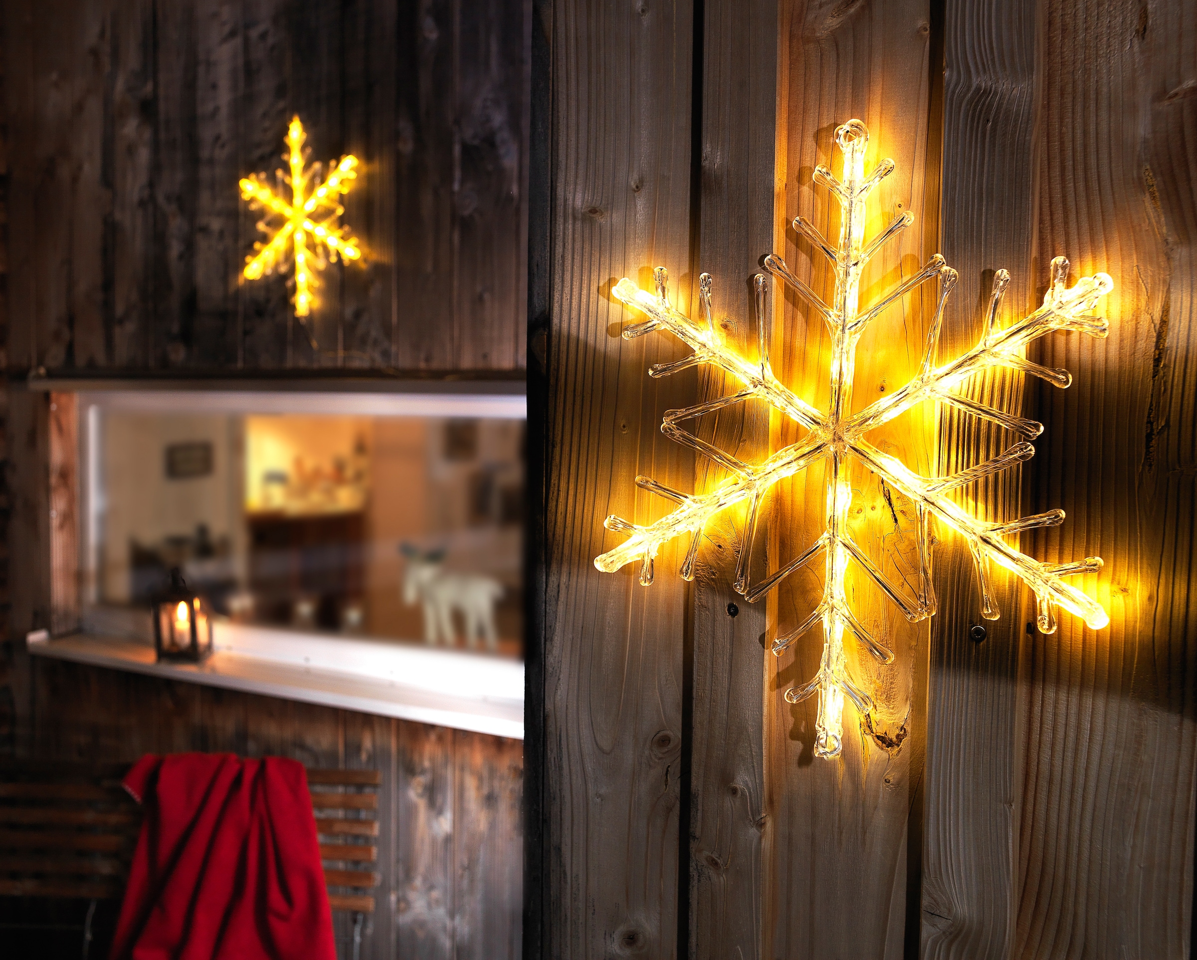 KONSTSMIDE »Weihnachtsstern, Dioden Weihnachtsdeko 24 LED online bei 24 OTTO warm weiße Acryl aussen«, Schneeflocke, flammig-flammig, LED bestellen Stern