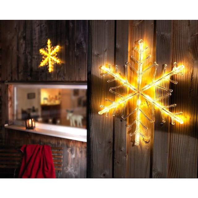 KONSTSMIDE LED Stern »Weihnachtsstern, Weihnachtsdeko aussen«, 24 flammig- flammig, LED Acryl Schneeflocke, 24 warm weiße Dioden bestellen online bei  OTTO