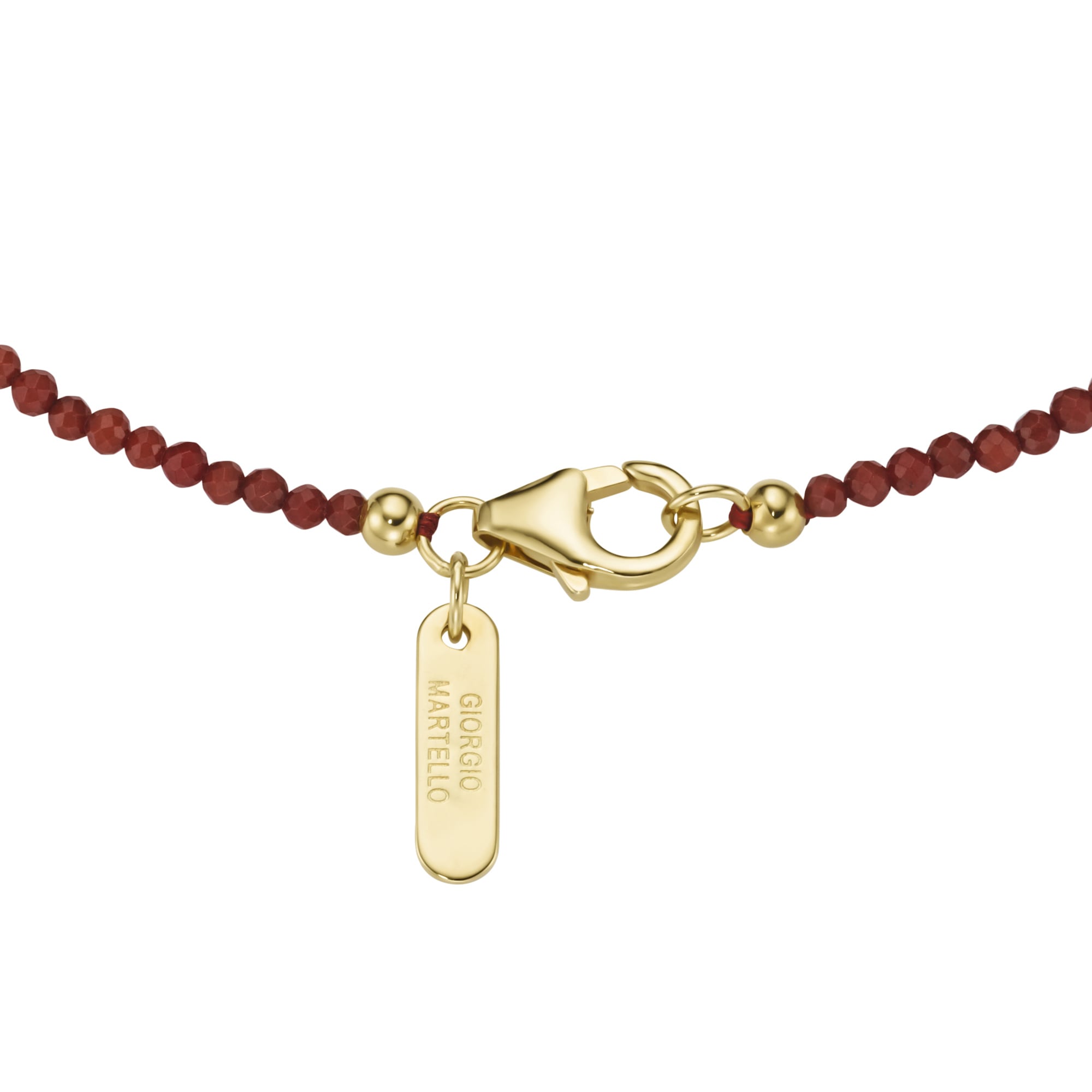 GIORGIO MARTELLO MILANO Collier »Collier mit Süßwasser-Perlen und Ziersteinen, Silber 925«