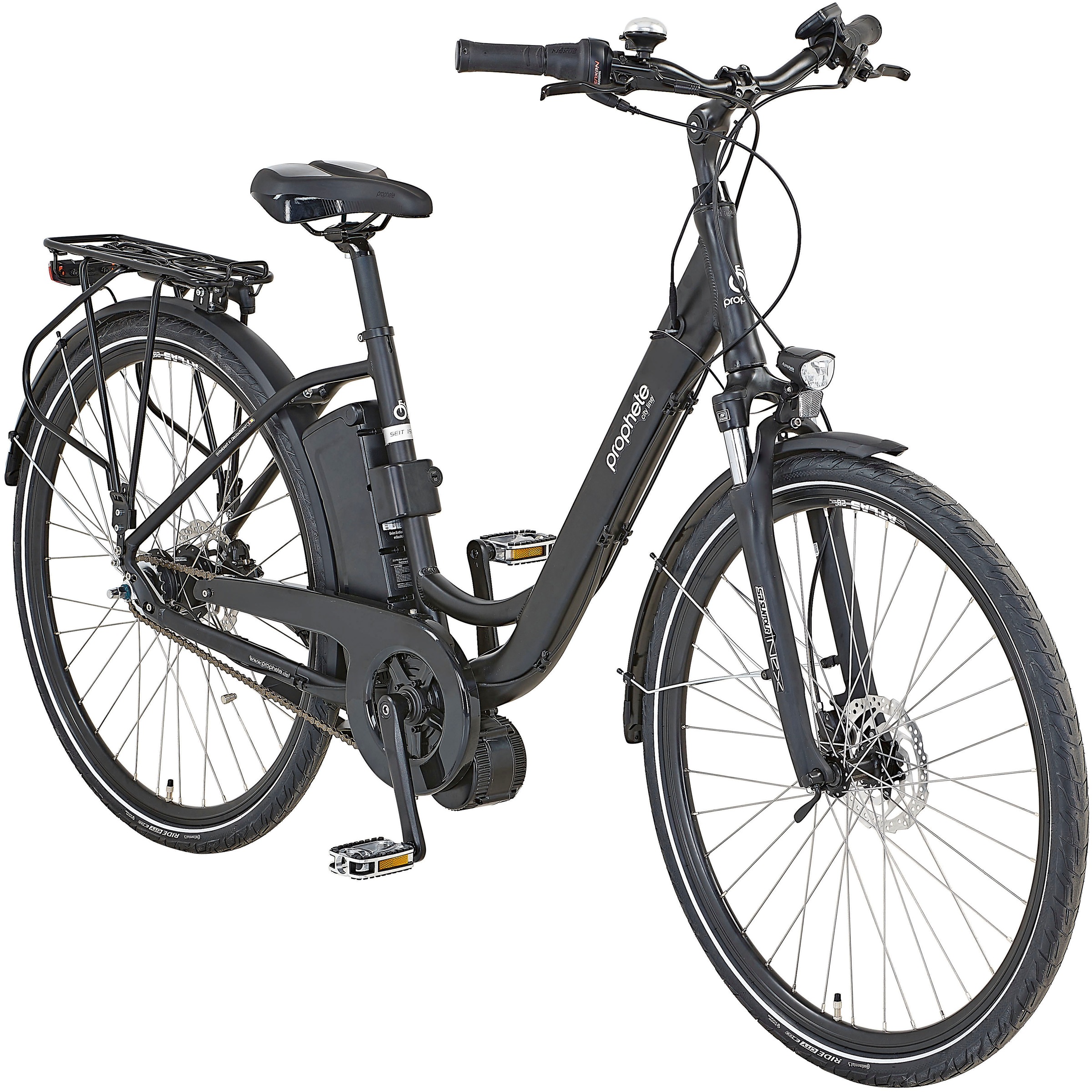Prophete E-Bike »City«, 7 Gang, Shimano, Mittelmotor 250 W, Pedelec, Elektrofahrrad für Damen u. Herren