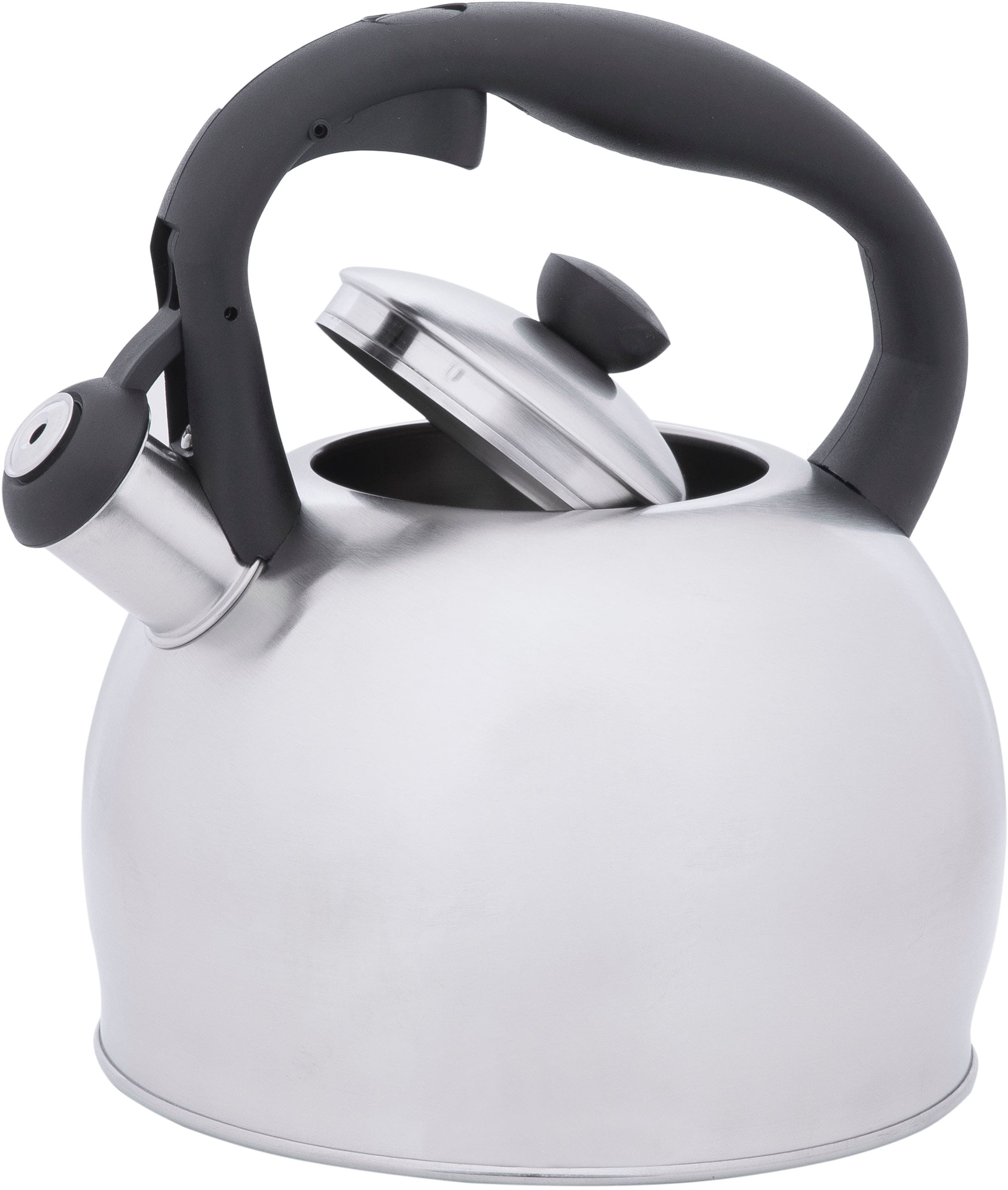 RESTO Kitchenware Wasserkessel »Perseus, Flötenkessel 3 l m. wärmespeicherndem Boden im Geschenkkarton« 1 Stk. tlg. Edelstahl