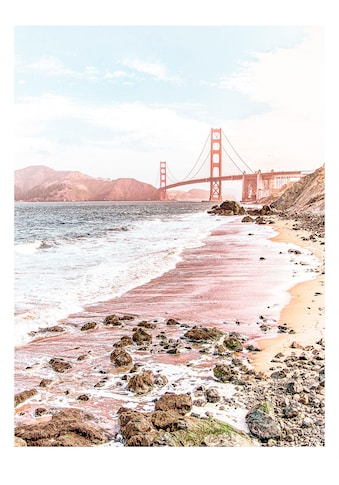 Komar Wandbild »Golden Gate«, (1 St.), Deutsches Premium-Poster Fotopapier mit... kaufen