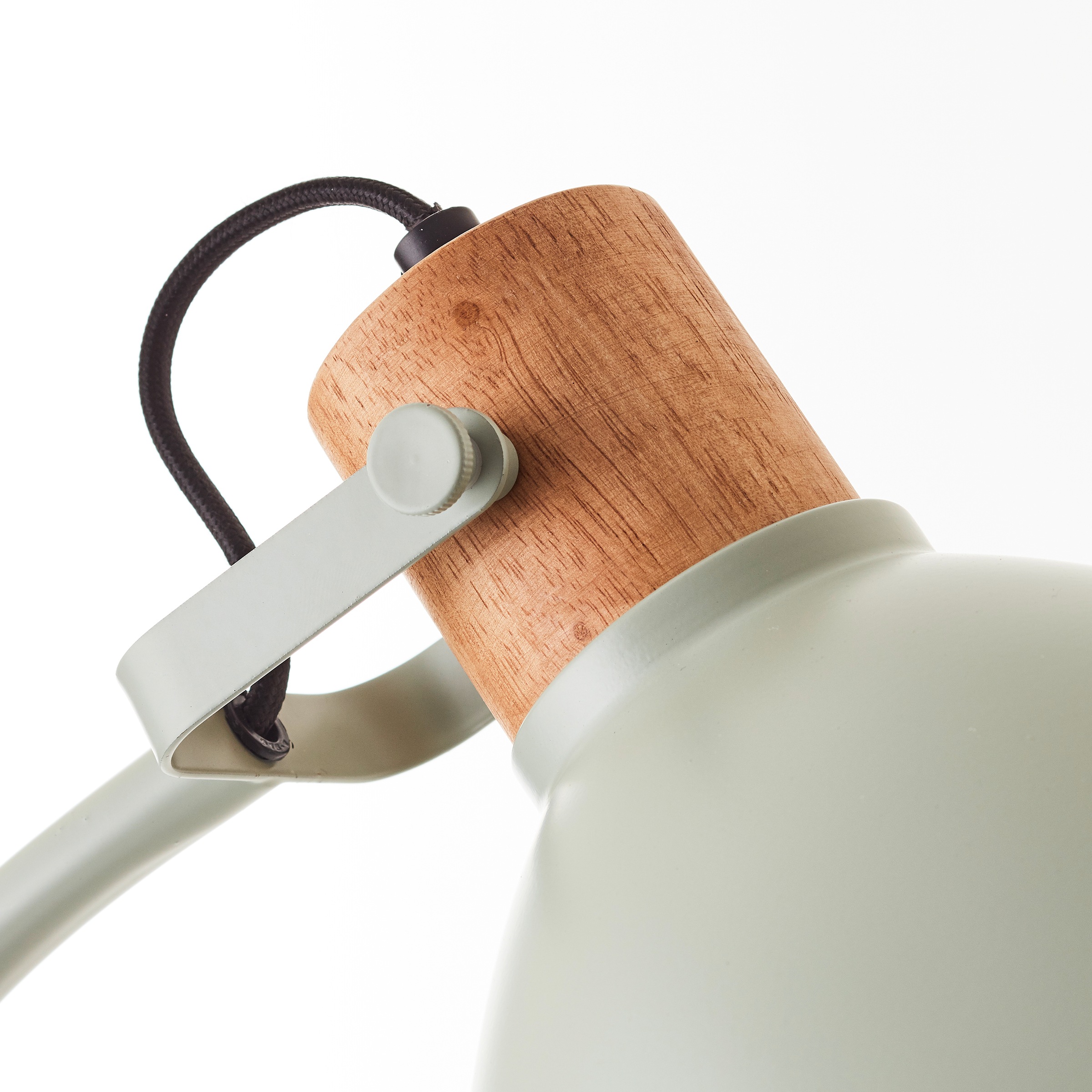 Brilliant Stehlampe »Erena«, 1 flammig-flammig, Höhe 150 cm, E27, Metall/Holz, hellgrün