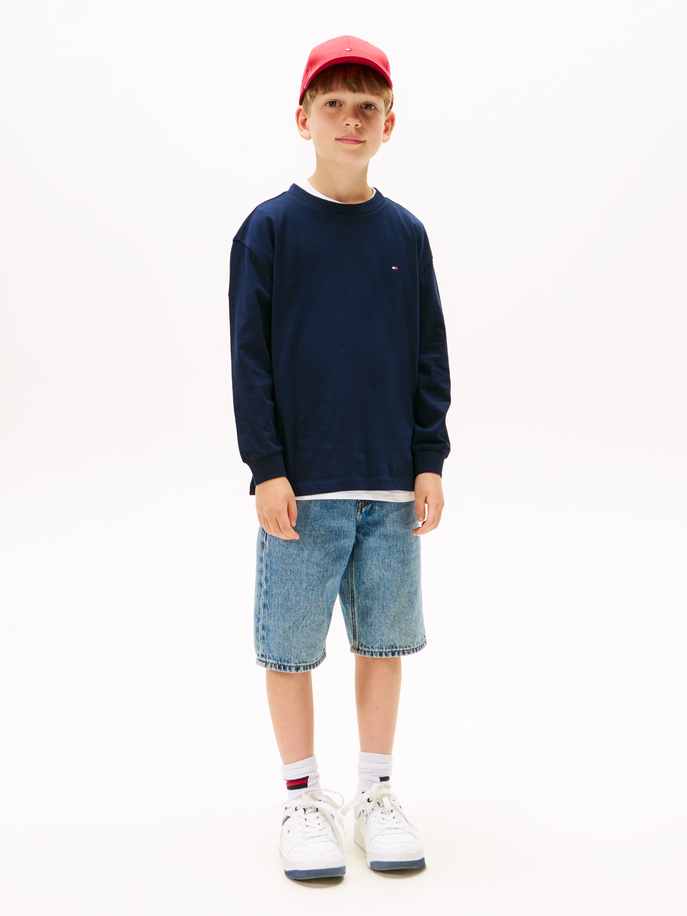 Tommy Hilfiger Langarmshirt »ESSENTIAL T-SHIRT LS«, für Kinder bis 16 Jahre, Markenlogo
