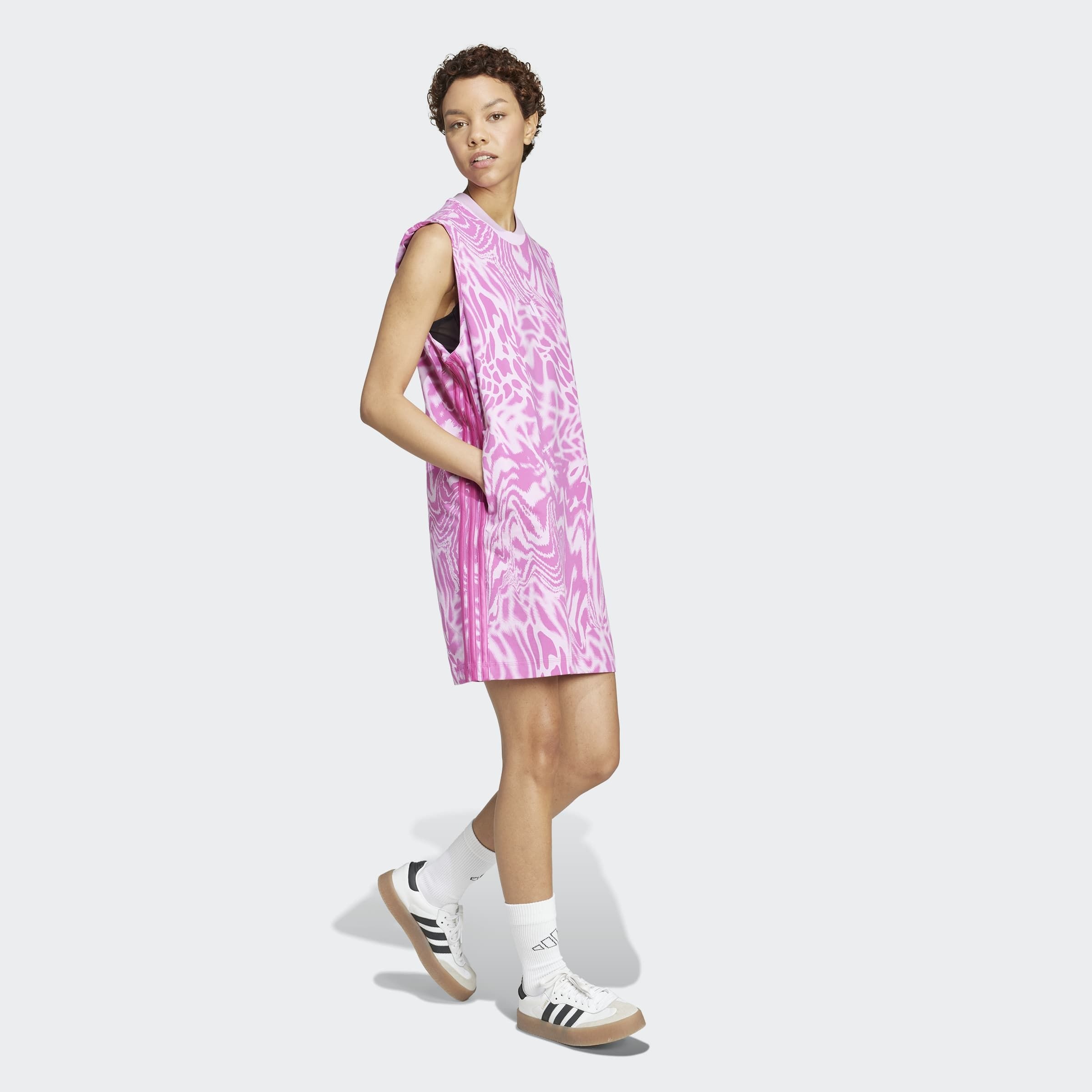 adidas Sportswear Shirtkleid »W AOP 3S DRE«, (1 tlg.)
