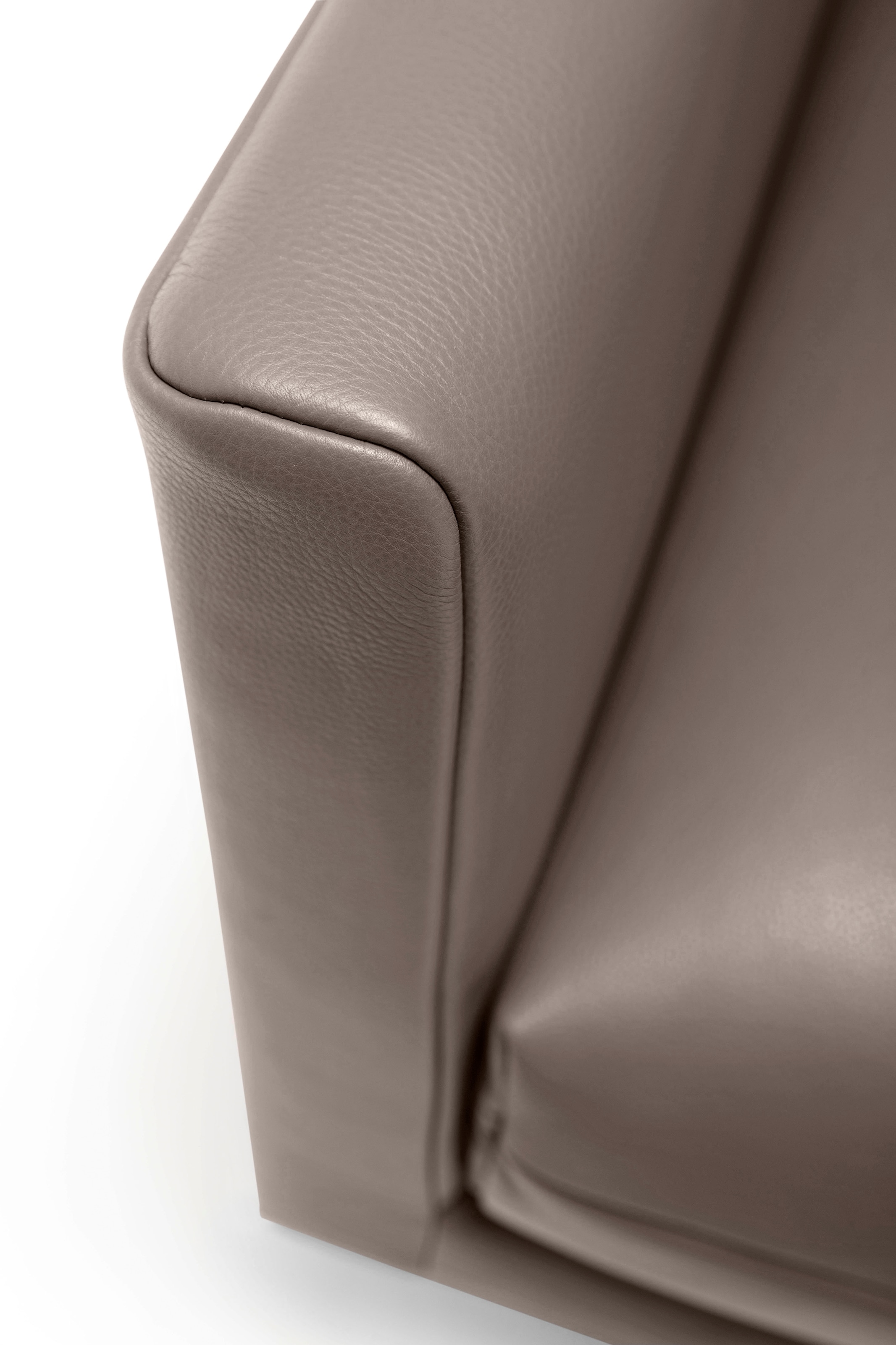 Creation BY ROLF BENZ 3,5-Sitzer »CR.414, Designsofa, edles Sofa, Loungesofa, Ledersofa, klares Design«, aus Leder oder Chenille, erstklassiger Sitzkomfort, legere Polsterung