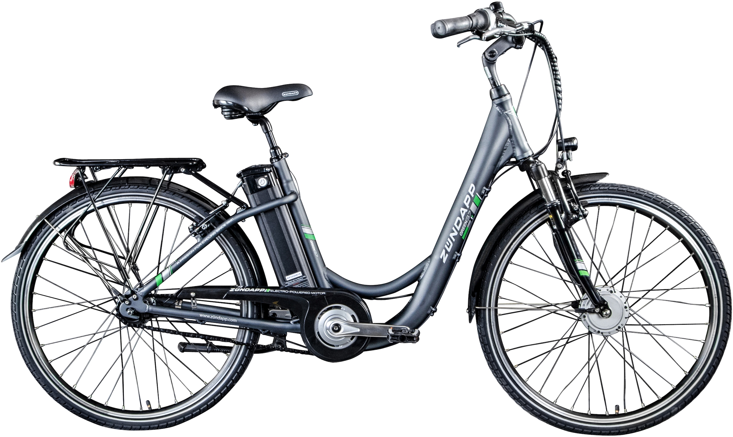Zündapp E-Bike »Green 3.7«, 7 Gang, Frontmotor 250 W, Pedelec, Elektrofahrrad für Damen u. Herren