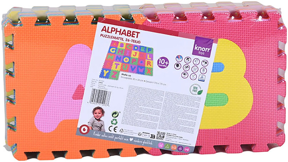 Knorrtoys® Puzzle »Alphabet«, Puzzlematte, Bodenpuzzle