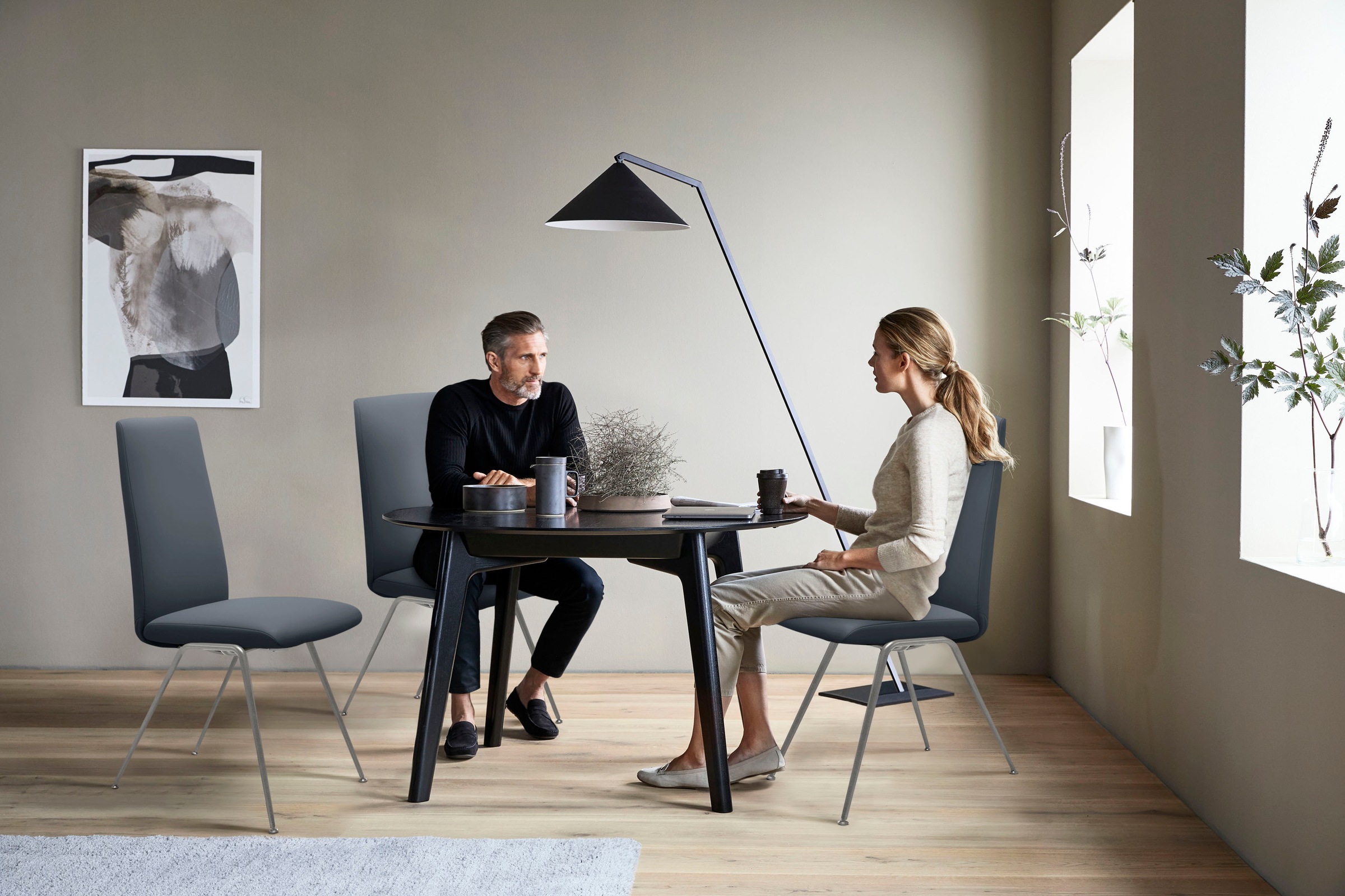 Stressless® Polsterstuhl »Laurel«, Leder PALOMA, High Back, Größe M, mit Beinen aus Stahl in Chrom glänzend