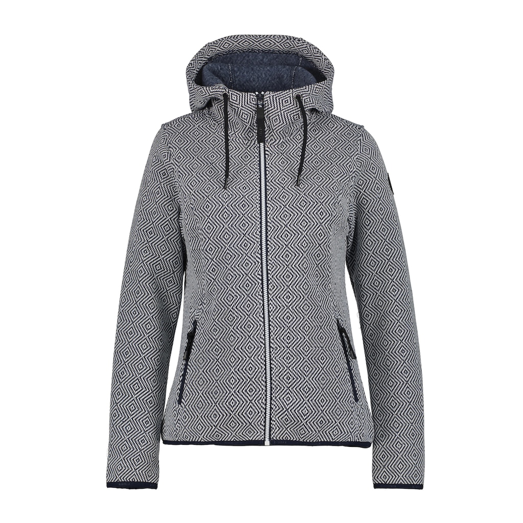 Icepeak Strickfleecejacke »D STRICKFLEECEJACKE ADRIAN«, mit Kapuze, Wärmend & schnell Trocknend & Atmungsaktiv