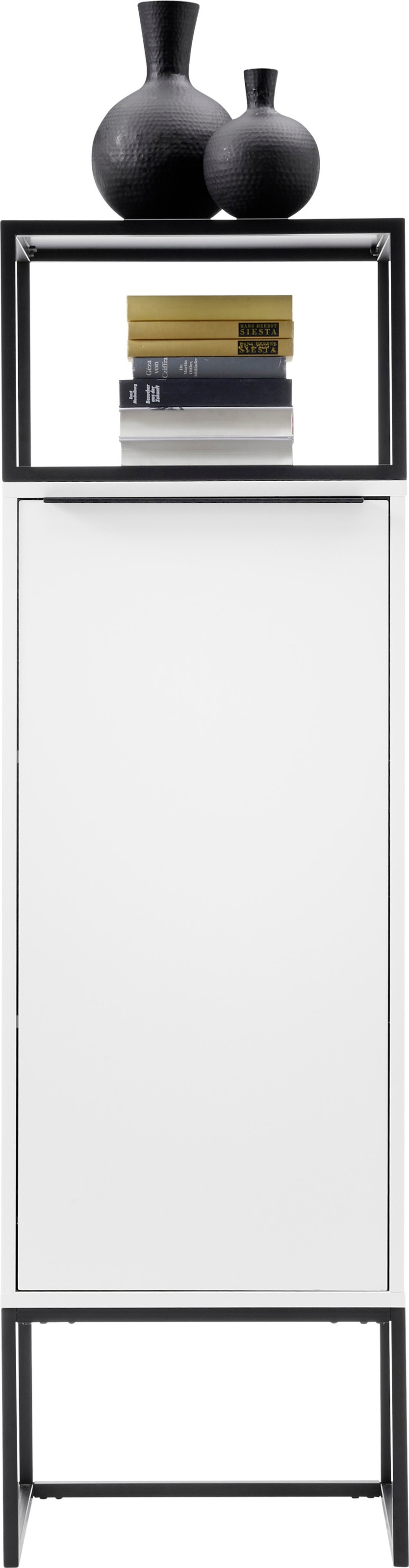 HBZ Highboard »Lille«, (1 St.), mit LED-Beleuchtung, Wohnzimmerschrank in Eiche Artisan NB