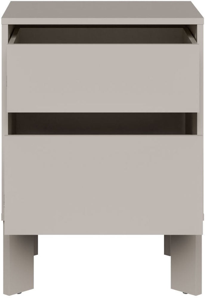 FORTE Nachtkommode »Tahoe Nachtkommode, grifflos,  2 Schubkästen« B/H/T 48,2/66,7/41,4 cm