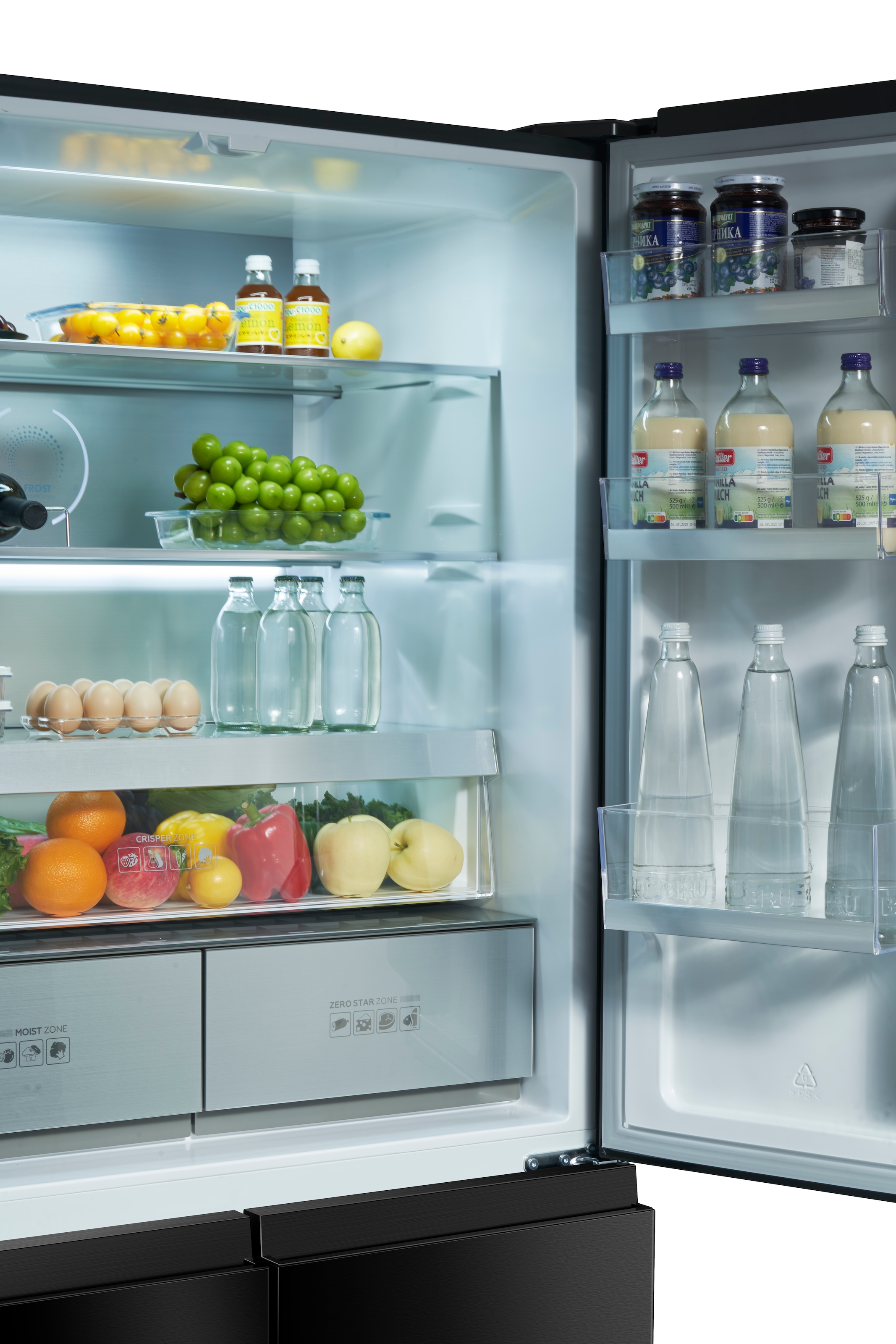 Hanseatic Multi Door »HCDA19090CBI« 190,5 cm hoch 91 cm breit NoFrost, Multizone, Display, Türalarm