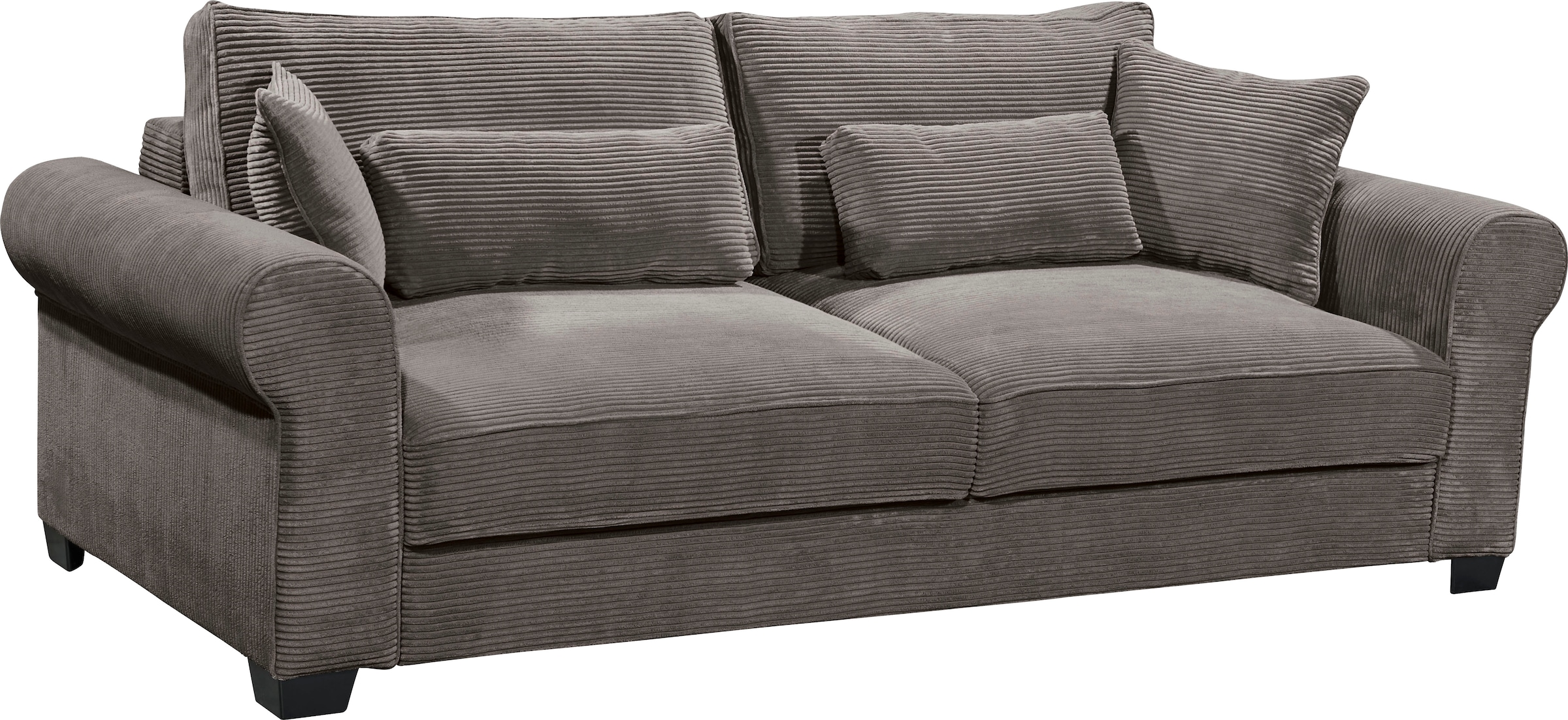 ED EXCITING DESIGN Schlafsofa »Angelina«, mit Bettkasten & 4 Zierkissen