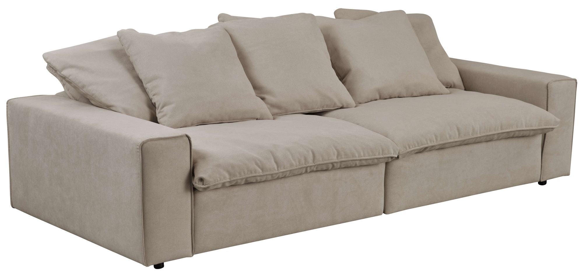 andas Big-Sofa »Venslev«, Lounge-Sofa, mit extra tiefer Sitzfläche und losen Kissen