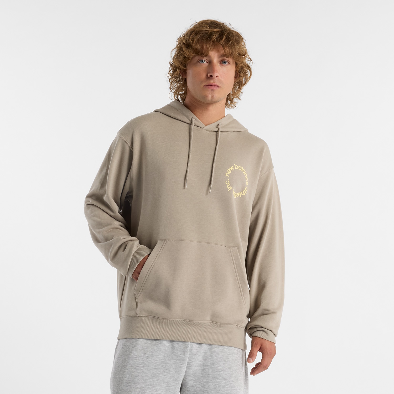 New Balance Kapuzensweatshirt »Circularogo Hoodie TIMBERWOLF«