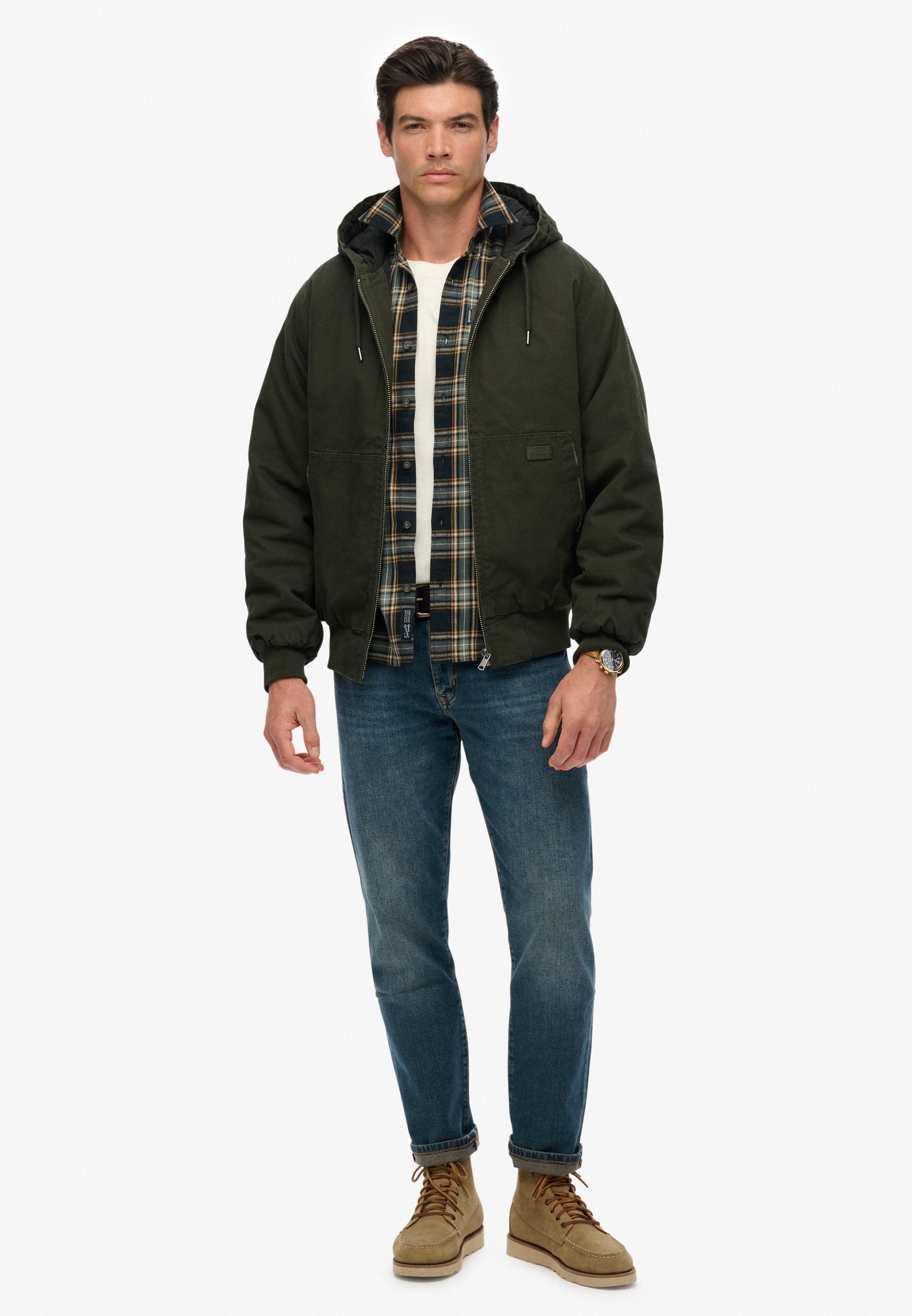 Superdry Parka »CANVAS SURPLUS HOODED JKT«, mit Kapuze