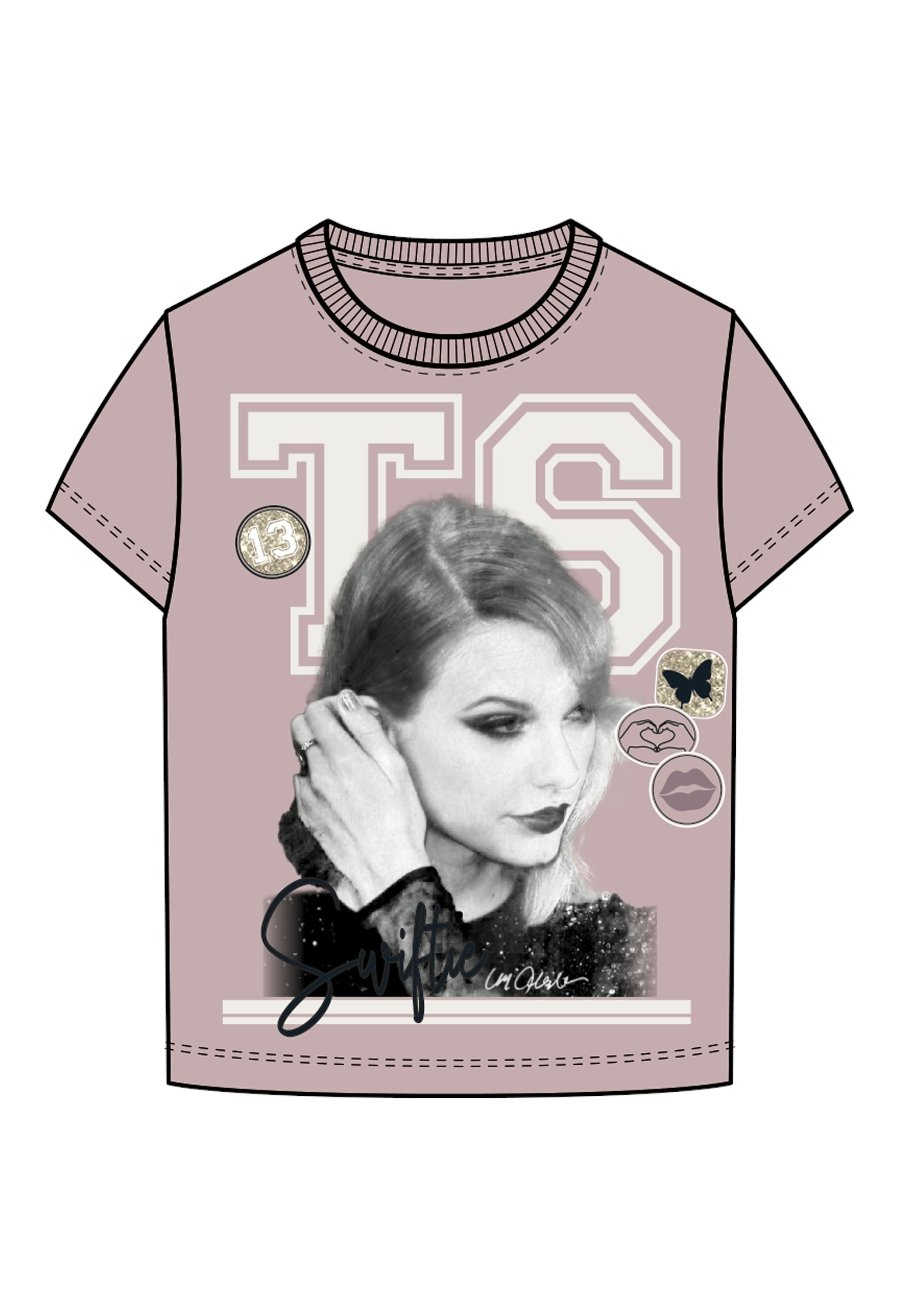 Name It T-Shirt »NFKDUSAN TSWIFT SS NREG TOP BOX NOOS SKY«, CELEBRITY ICONS mit Taylor Swift Druck