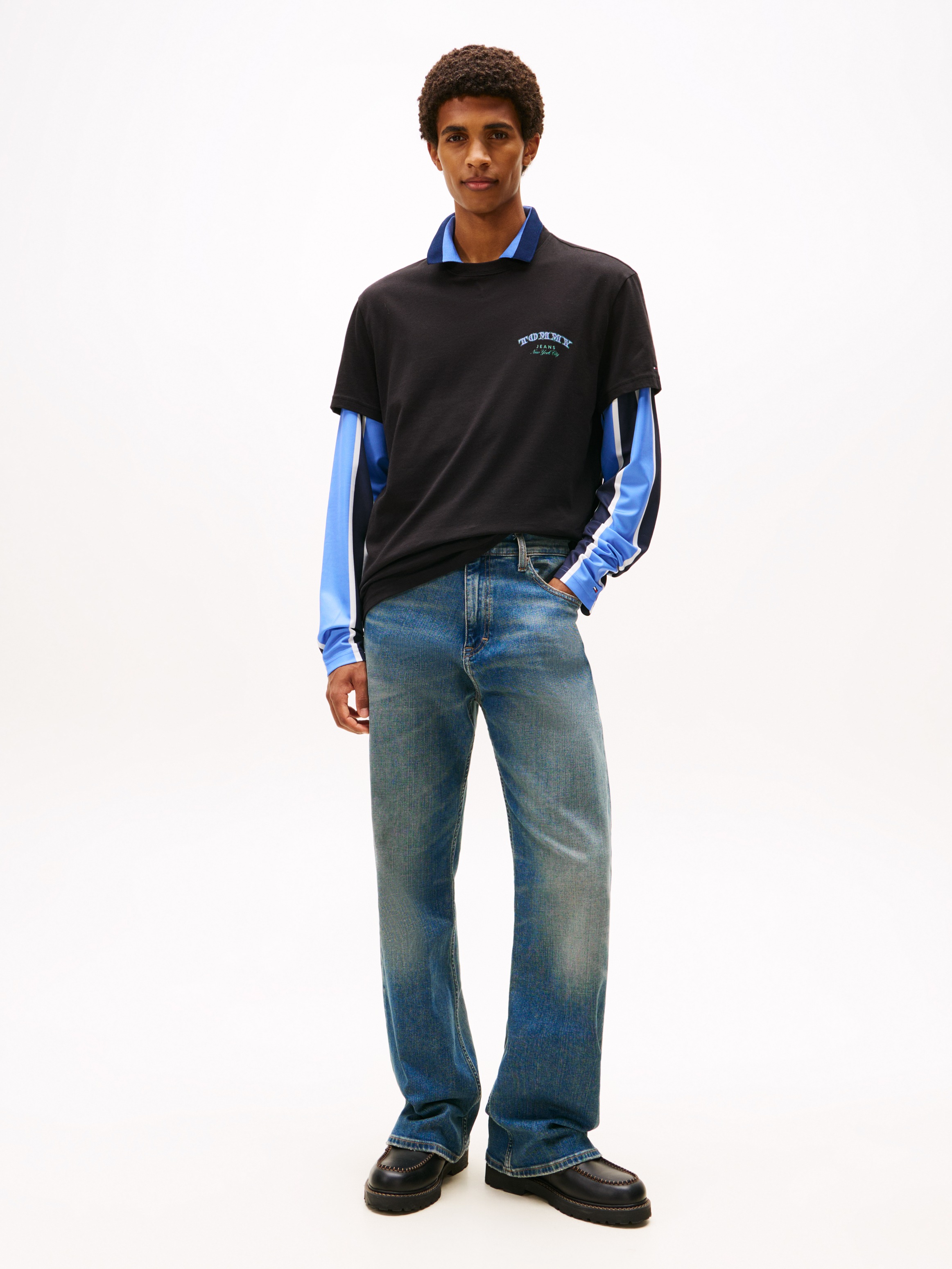 Tommy Jeans T-Shirt »TJM REG DOLLAR STACK« regular fit, Rundhals, mit Rückenprint