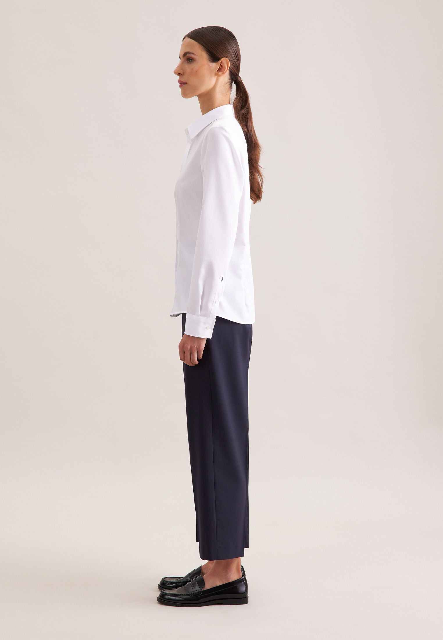 seidensticker Hemdbluse »Schwarze Rose« 1/1 Kragen Uni