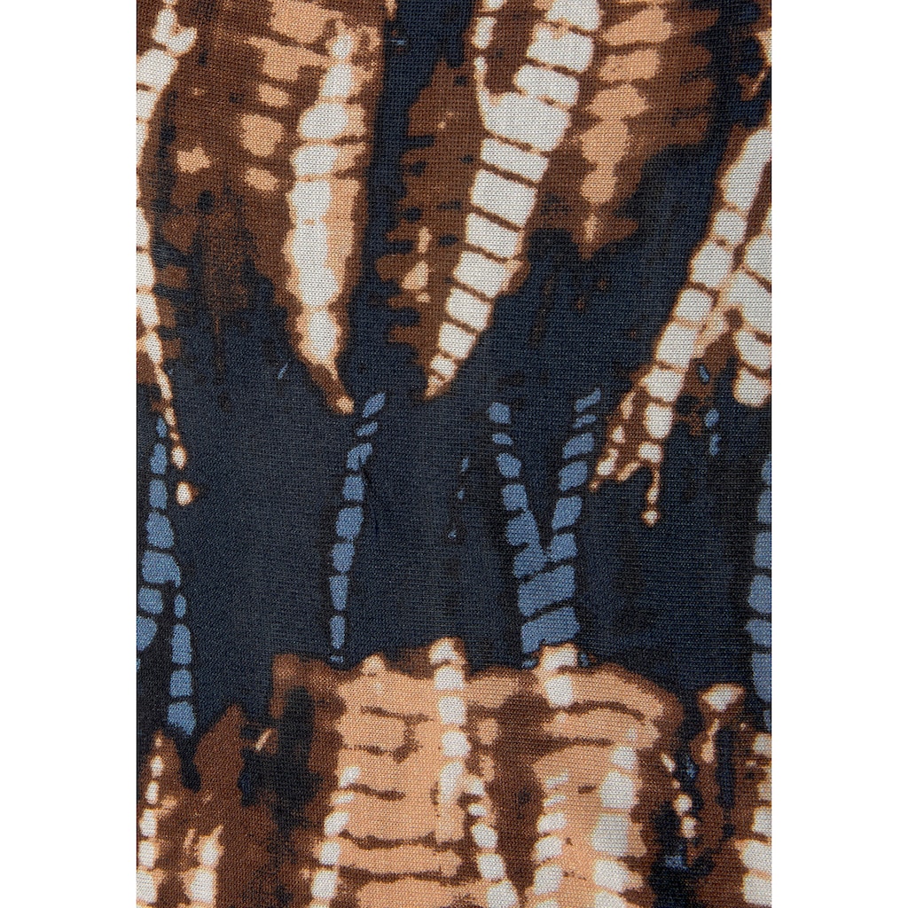 Buffalo Maxikleid, mit Trägern zum Knoten im Alloverprint, Sommerkleid, Strandkleid