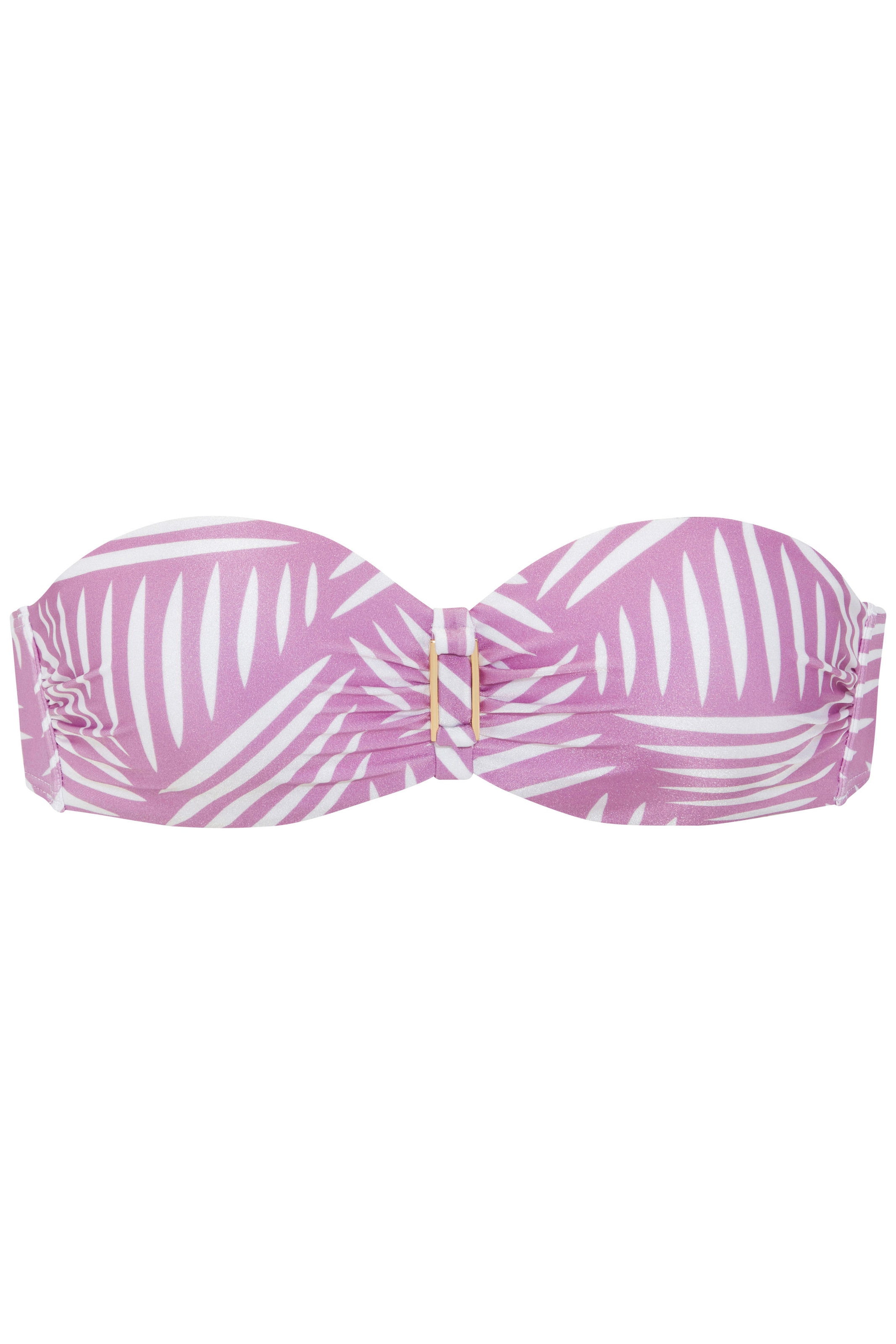 LASCANA Bügel-Bandeau-Bikini-Top »Liv« Mit goldfarbener Schnalle