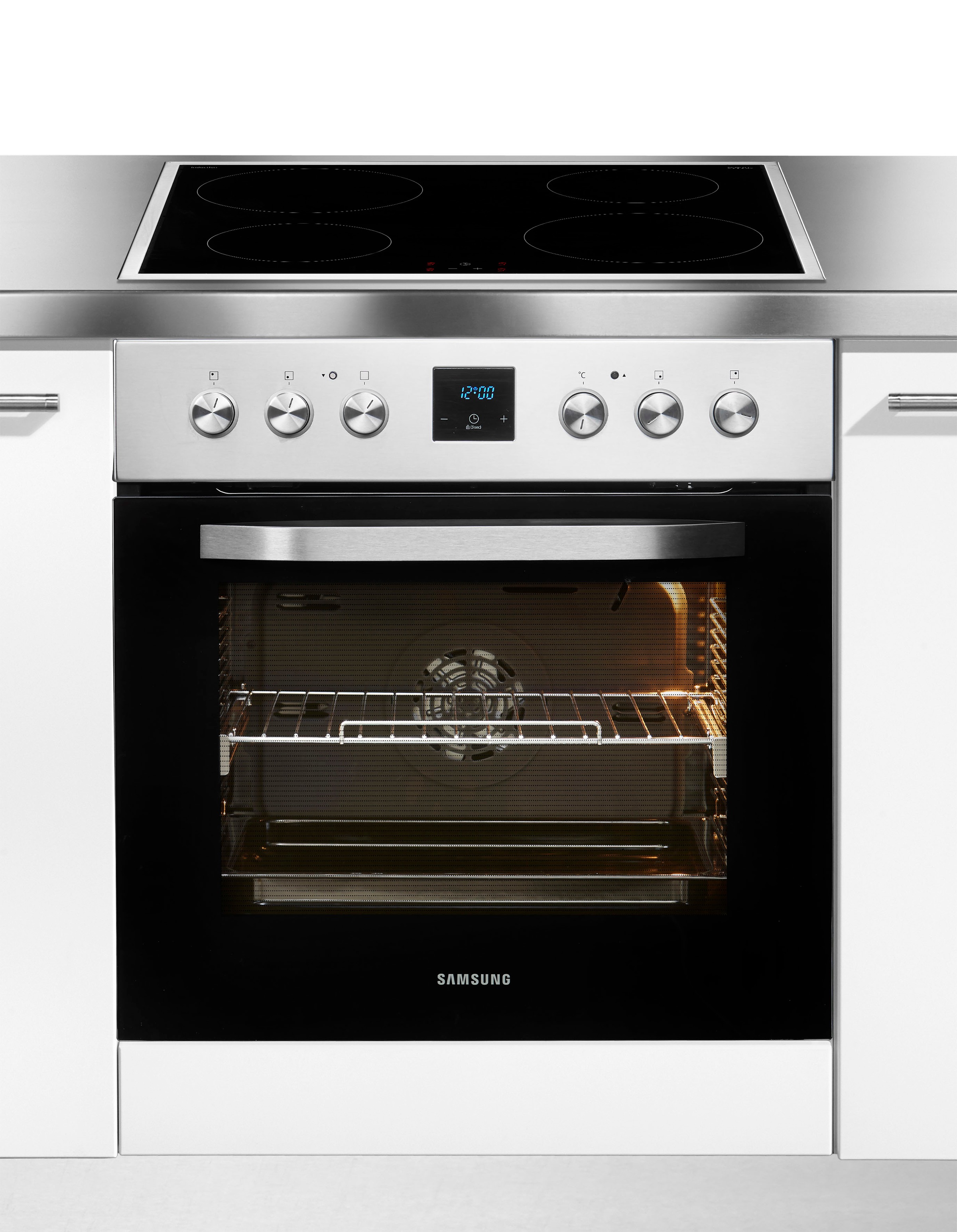 Elektro-Herd-Set, 1-fach-Teleskopauszug, katalytische Reinigung