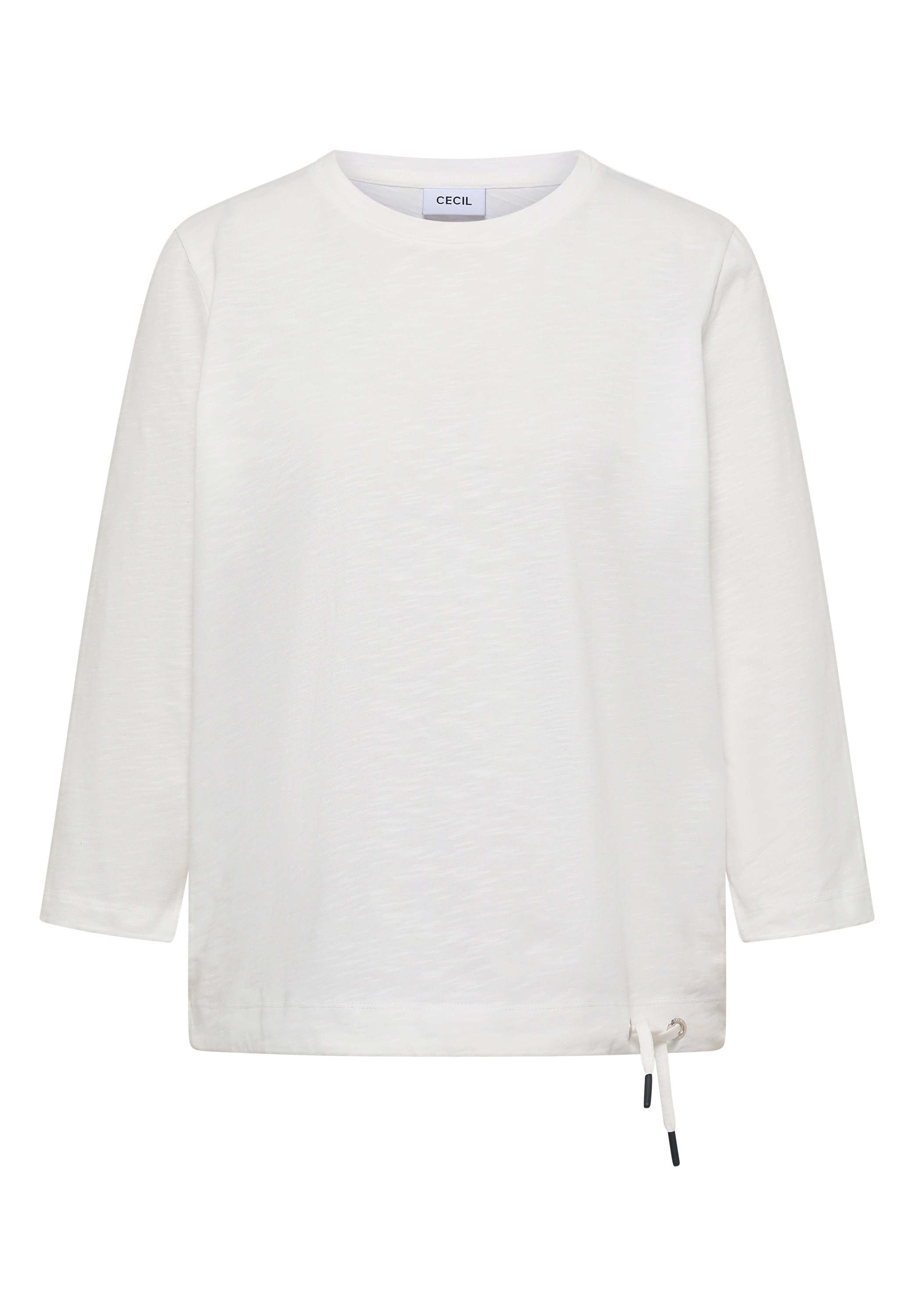 Cecil 3/4-Arm-Shirt Sommershirt mit Tunnelzug am Saum