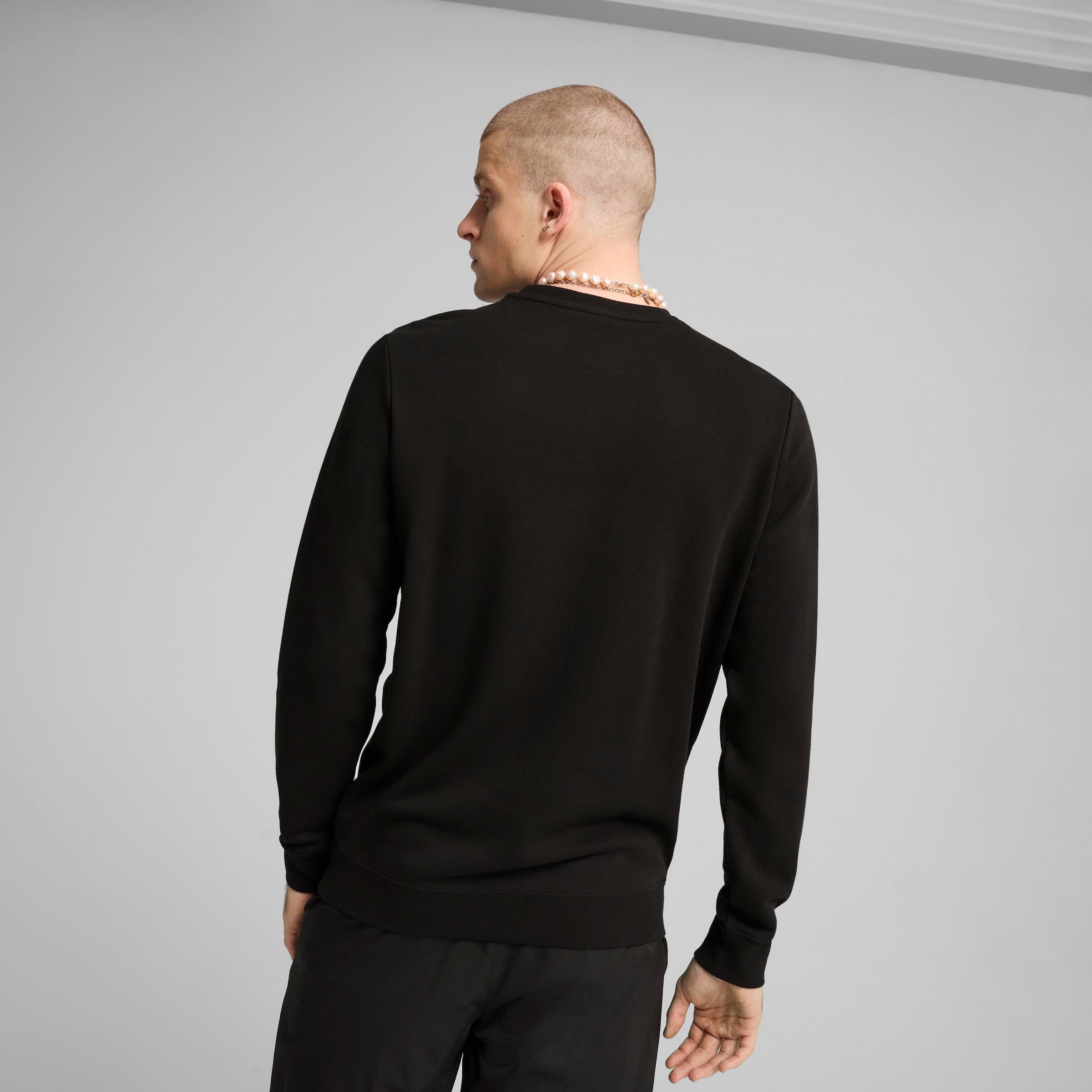 PUMA Langarmshirt »ESS NO 1 LOGO CREW TR« mit Relaxed Fit, mit Rundhalsausschnitt