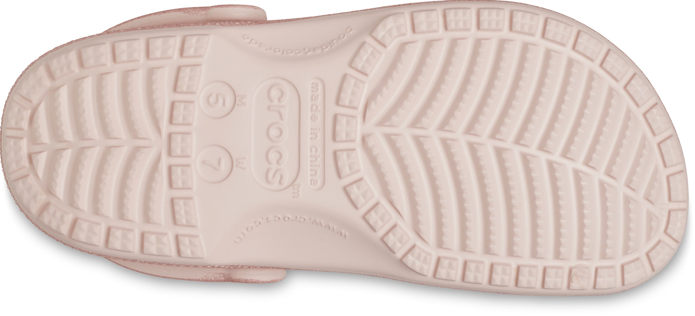 Crocs Hausschuh »Classic Glitter Clog, Badesandale,«, Sommerschuh, Schlappen, Schlupfschuh mit Glitzer verziert