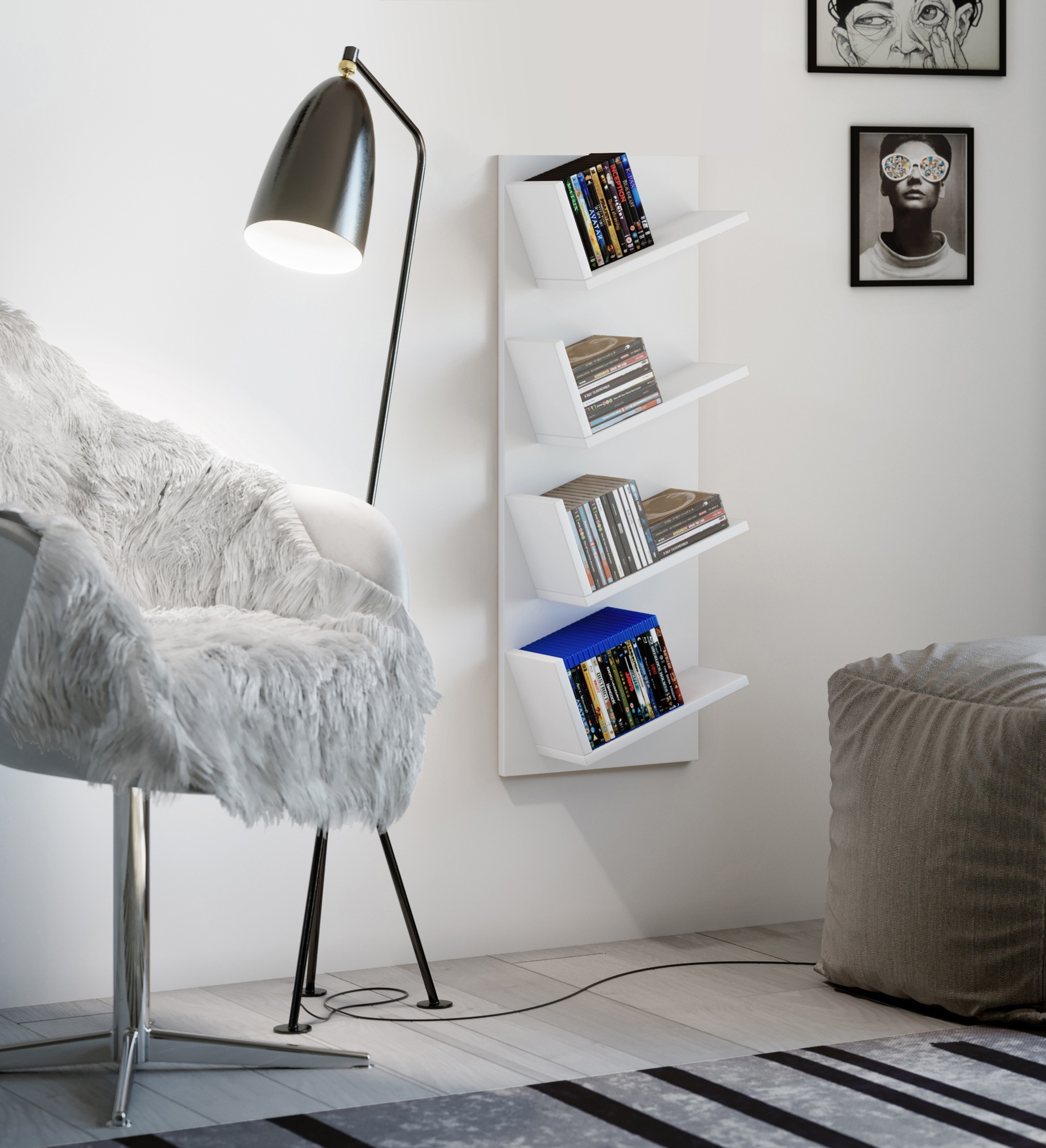 VCM Wandregal »Holz Wandregal Hängeregal Regal Deko Board Lansi«