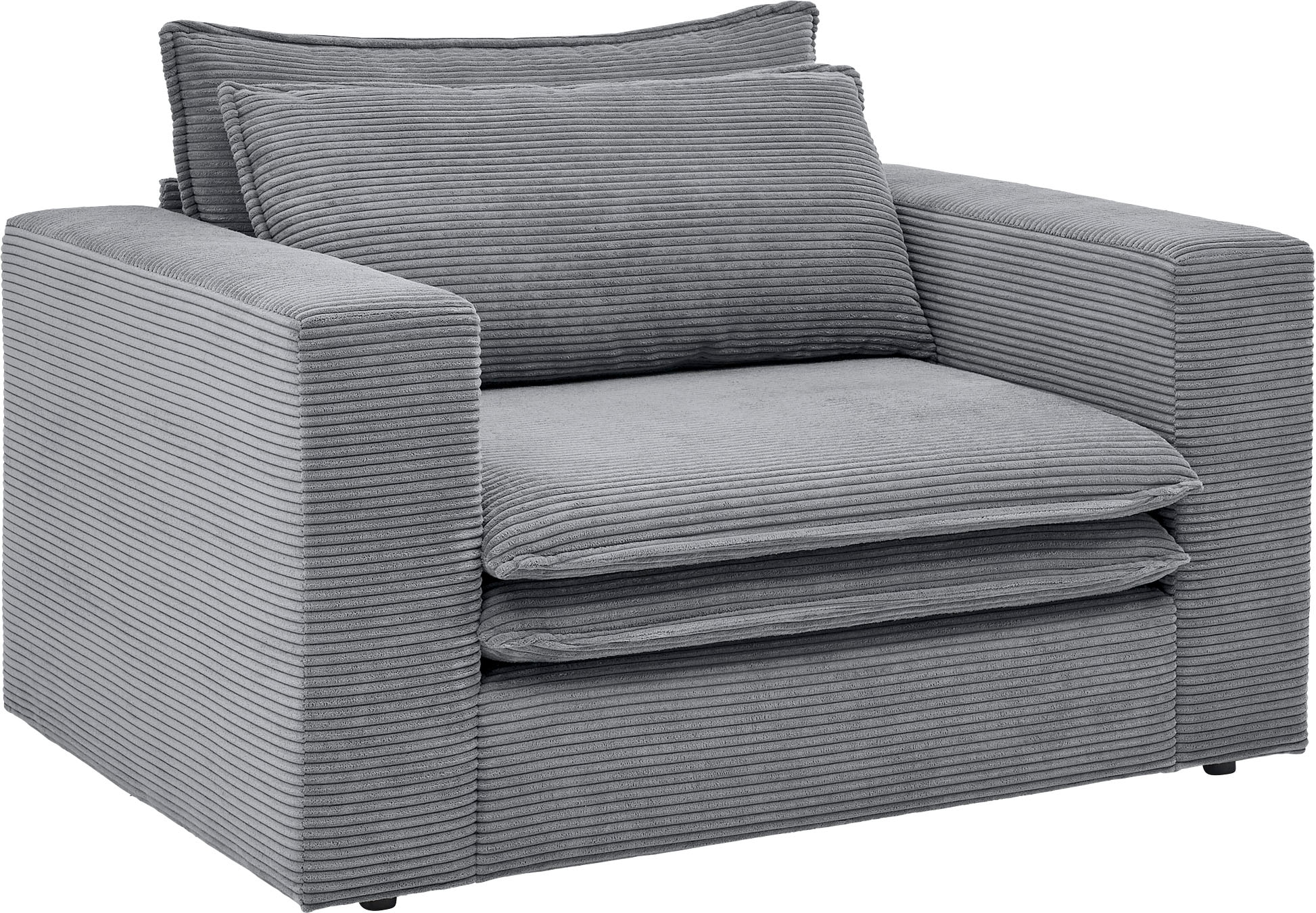 Hochwertiger trendiger Loveseat Loveseat Style »PIAGGE«, OTTO of bei Places Cord,
