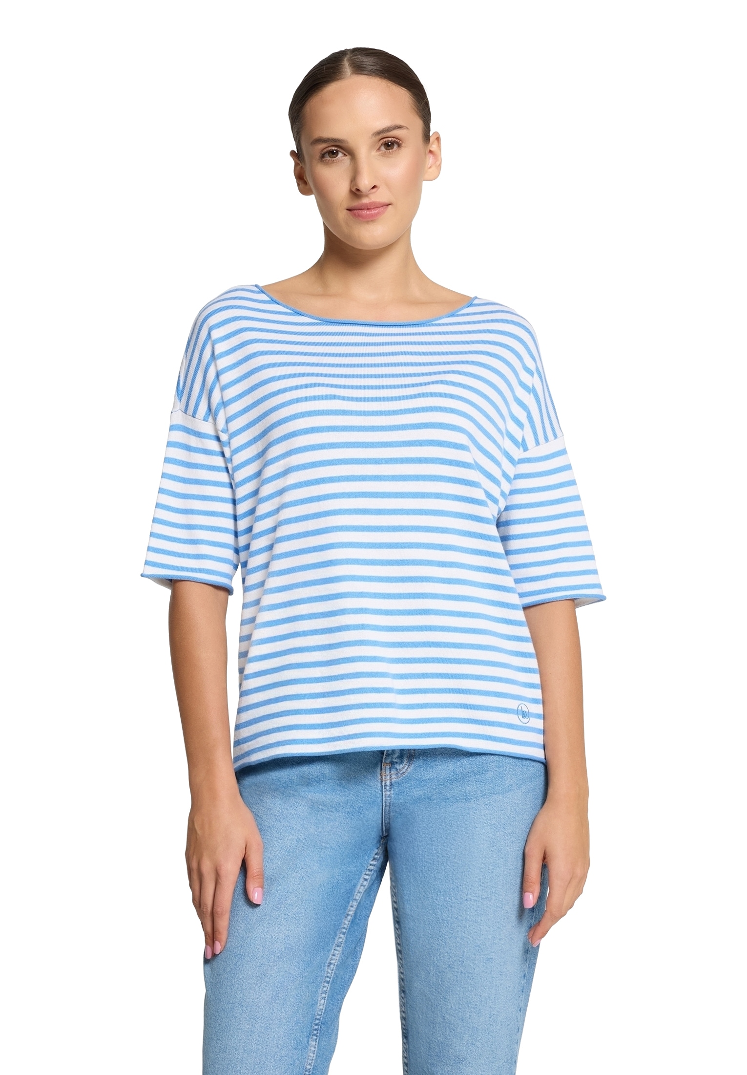 Betty&Co Strickpullover »Strickpullover mit U-Boot-Ausschnitt«
