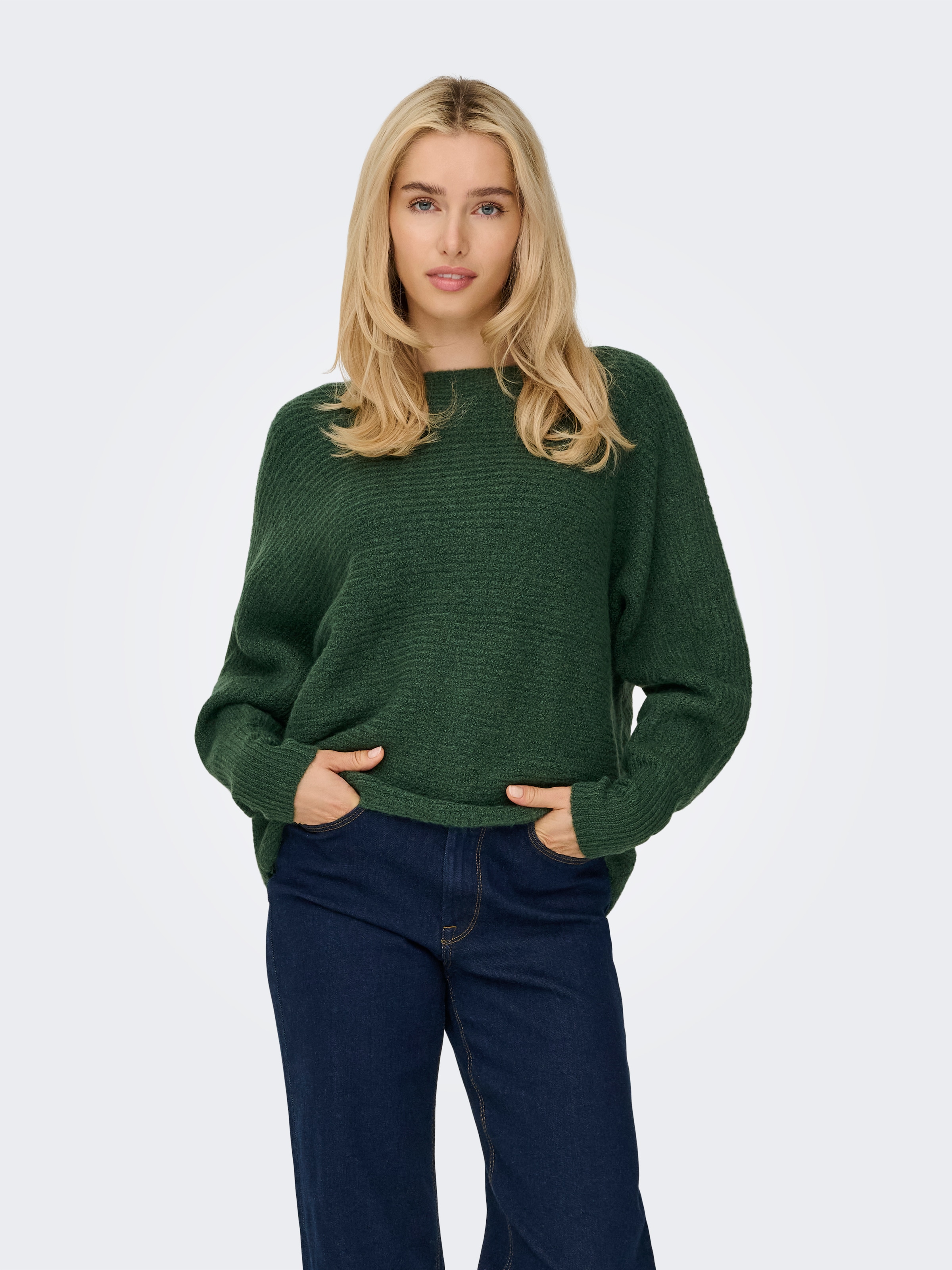 ONLY Strickpullover »ONLDANIELLA L/S PULLOVER KNT NOOS« Materialmix, regular fit