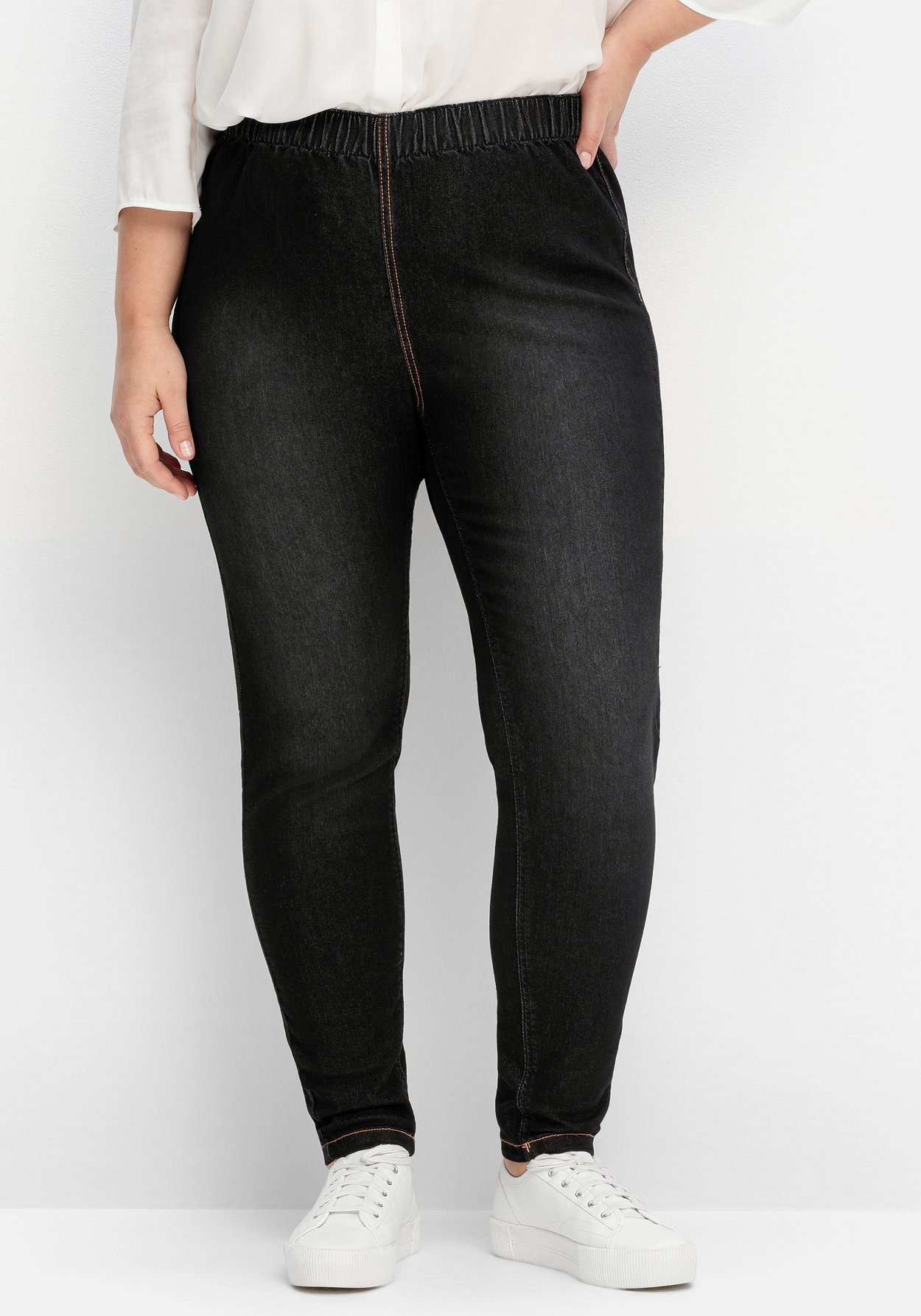 Sheego Jeansjeggings »Jeggings in individueller Waschung«