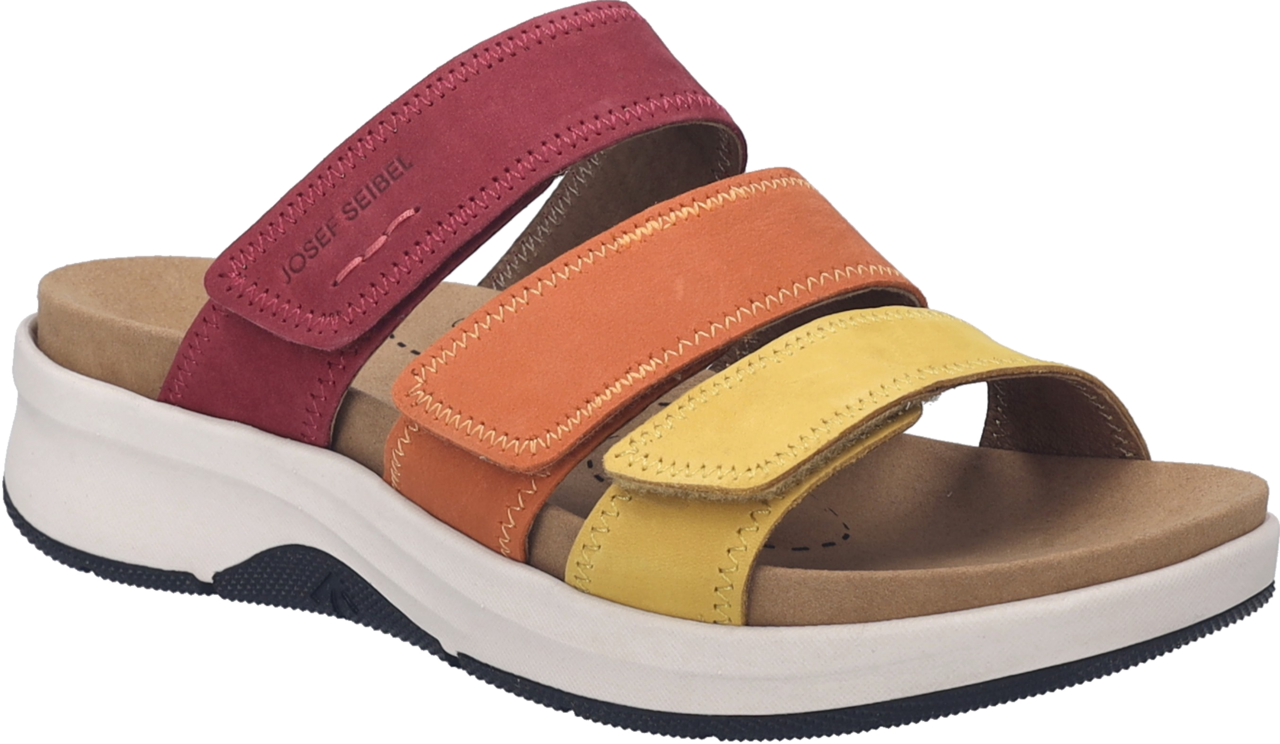 Josef Seibel Pantolette »Estelle 11«  Keilabsatz, Plateau, Sommerschuh mit Logoprägung, G-Weite