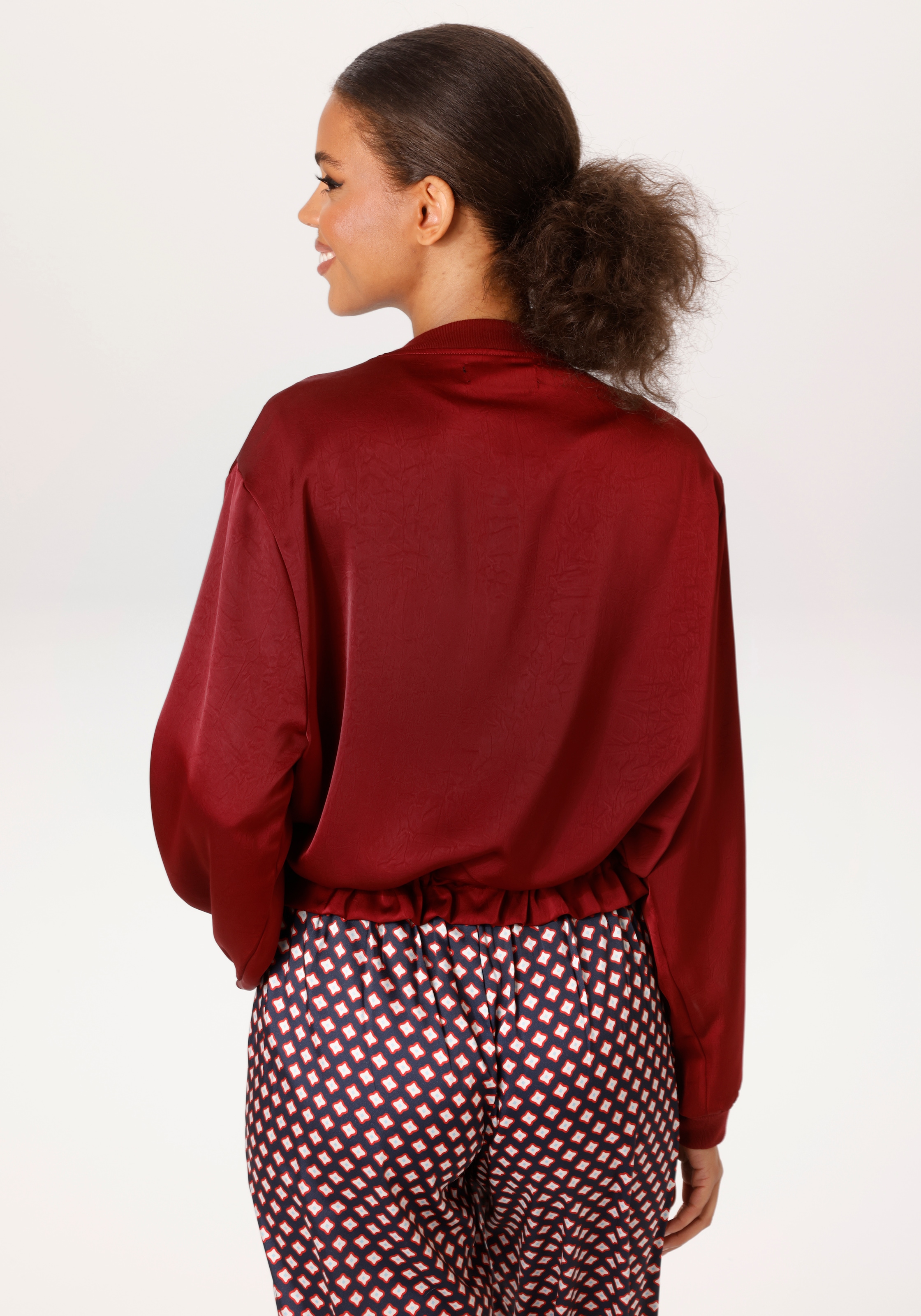 Aniston CASUAL Blouson mit Tunnelzug im Saum - NEUE KOLLEKTION