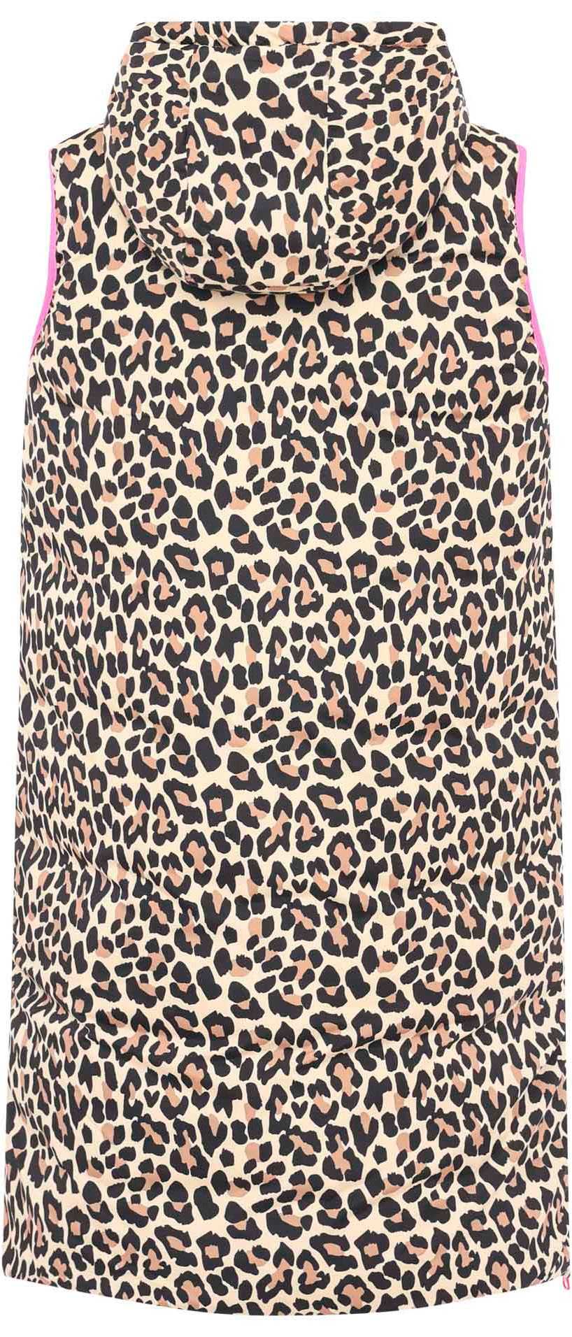 Zwillingsherz Wendeweste »"Leopard"«, Leo Muster, beidseitig tragbar, modisch, Kapuze, Doppel-Zipper