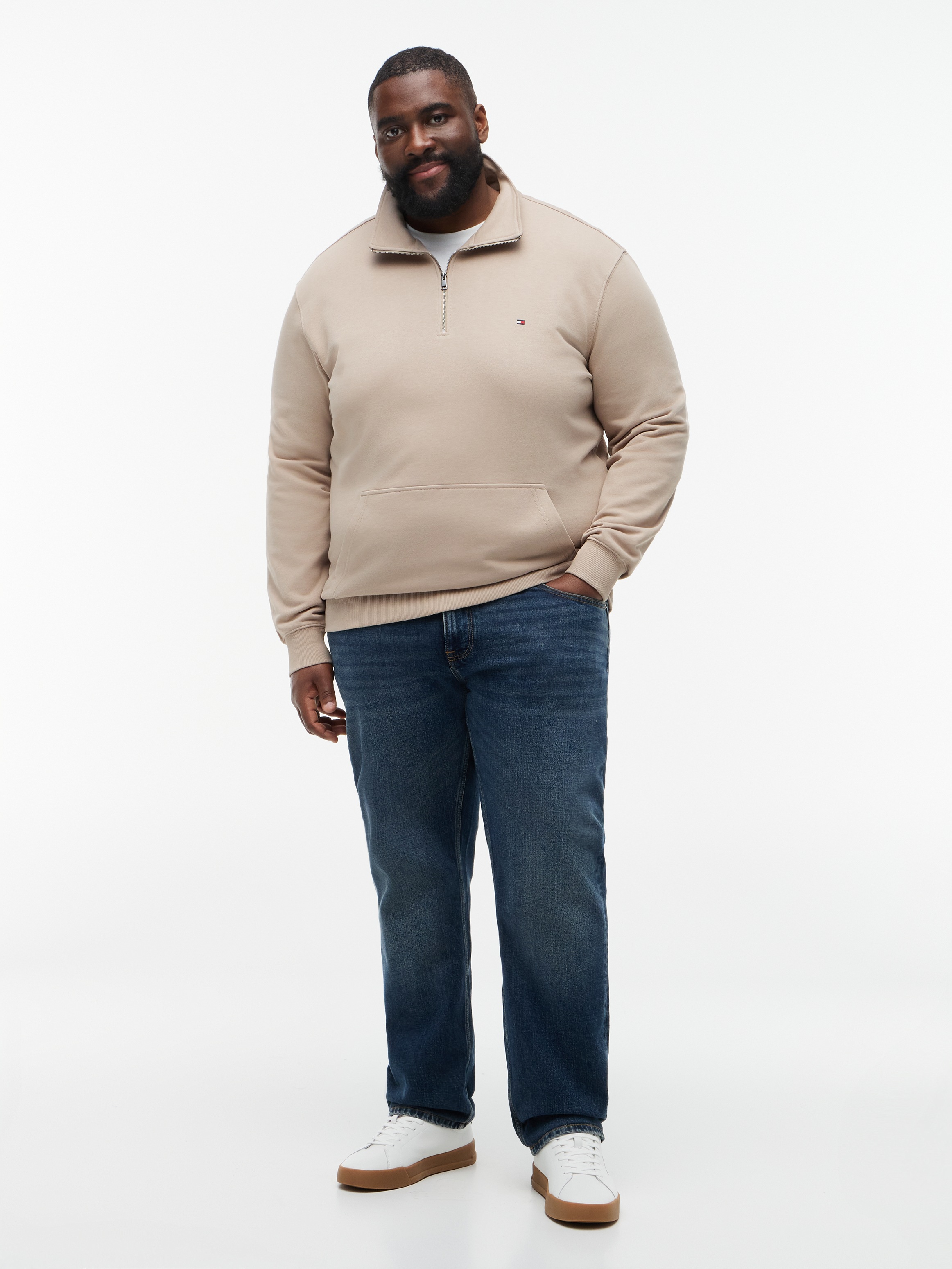 Tommy Hilfiger Big & Tall Sweatshirt »BT-ESSENTIAL TERRY NEW 1/4 ZIP«, Große Größen
