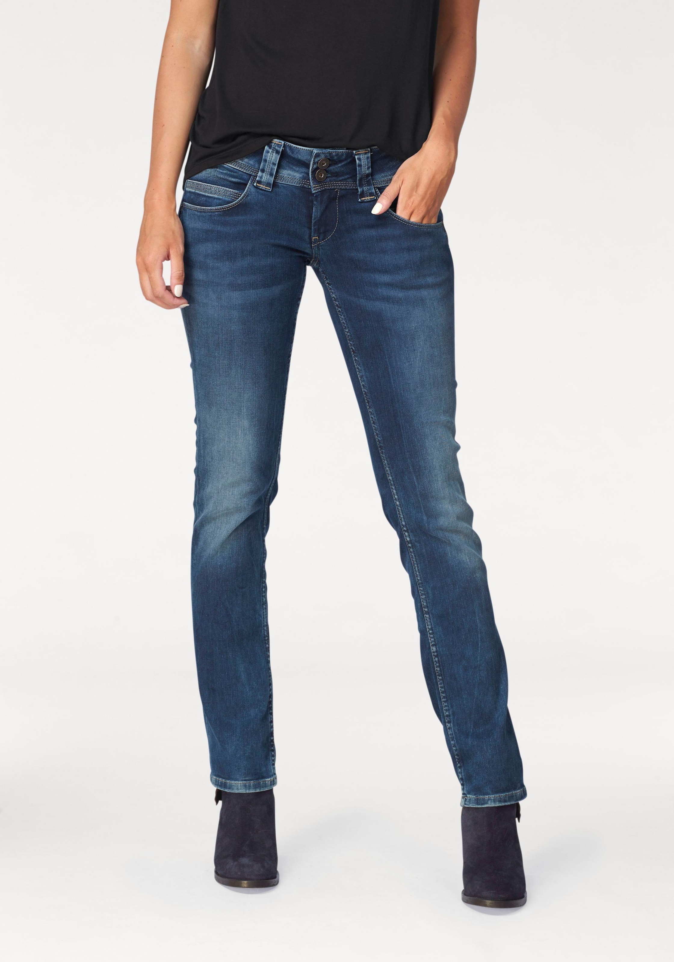 Regular-fit-Jeans »VENUS«, mit Badge