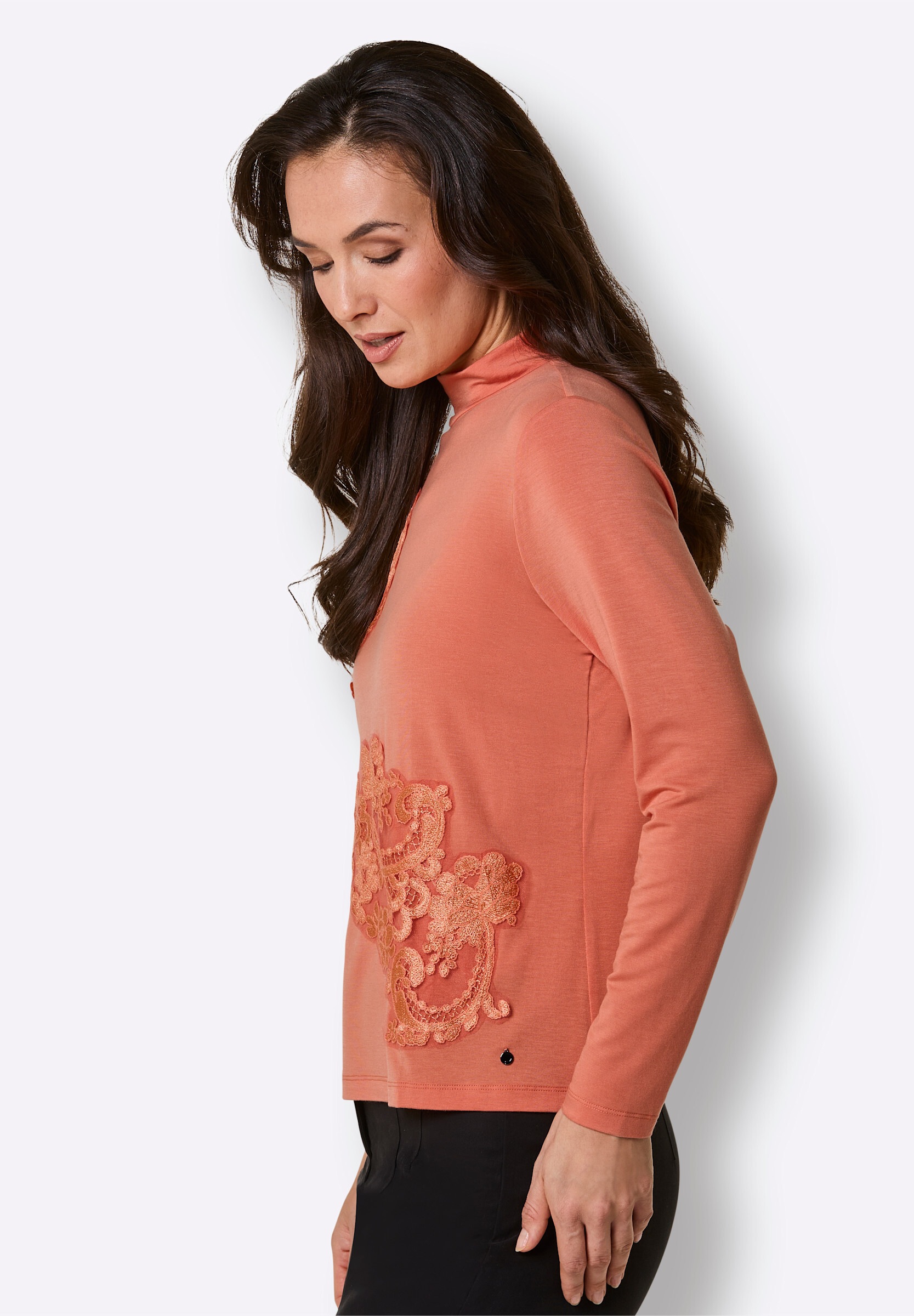 creation L T-Shirt »Lyocell-Shirt Langarmshirt«