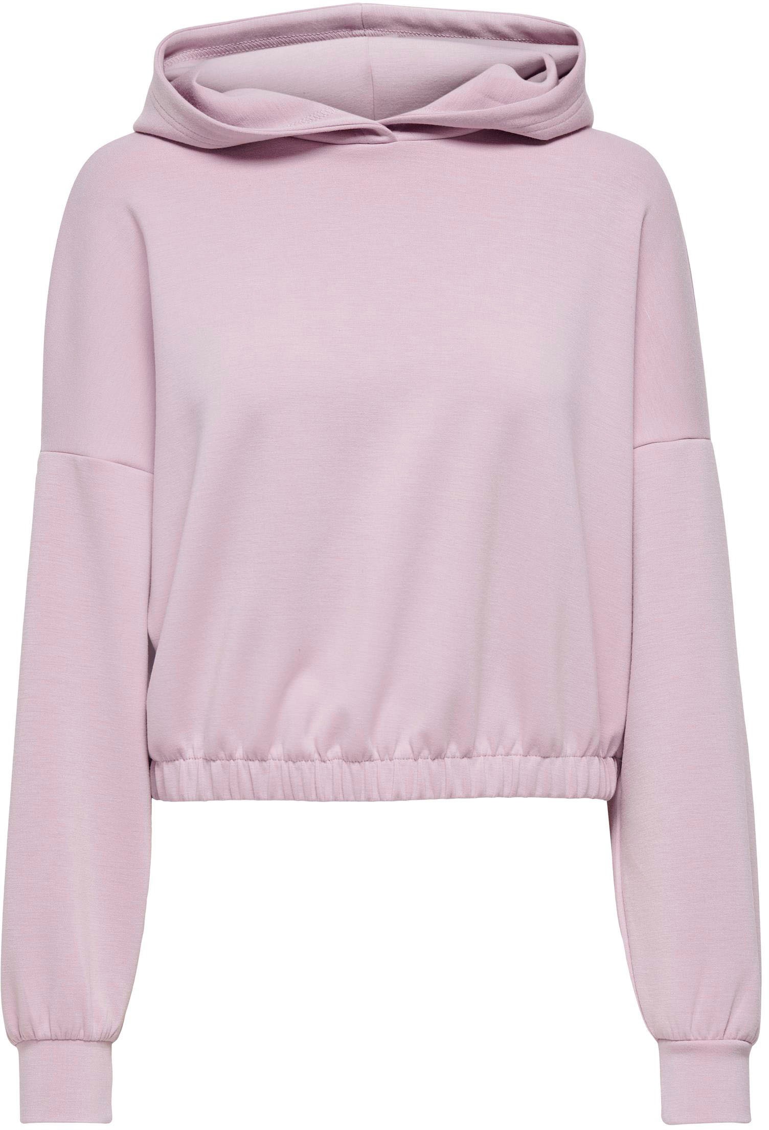 Only Hoodie »ONLSCARLETT L/S SHORT HOOD SWT«, mit Kapuze